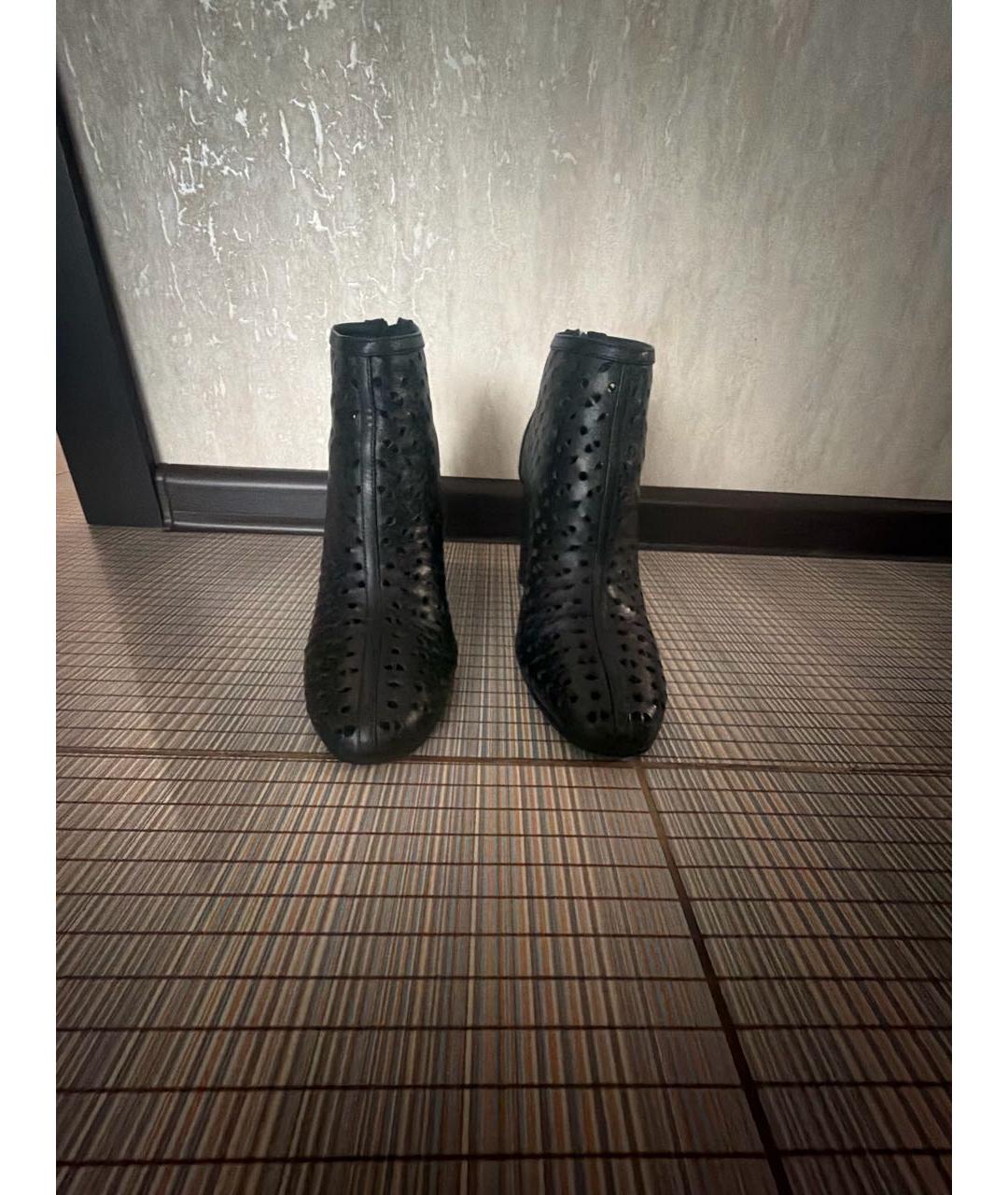HERMES Черные кожаные ботинки, фото 2