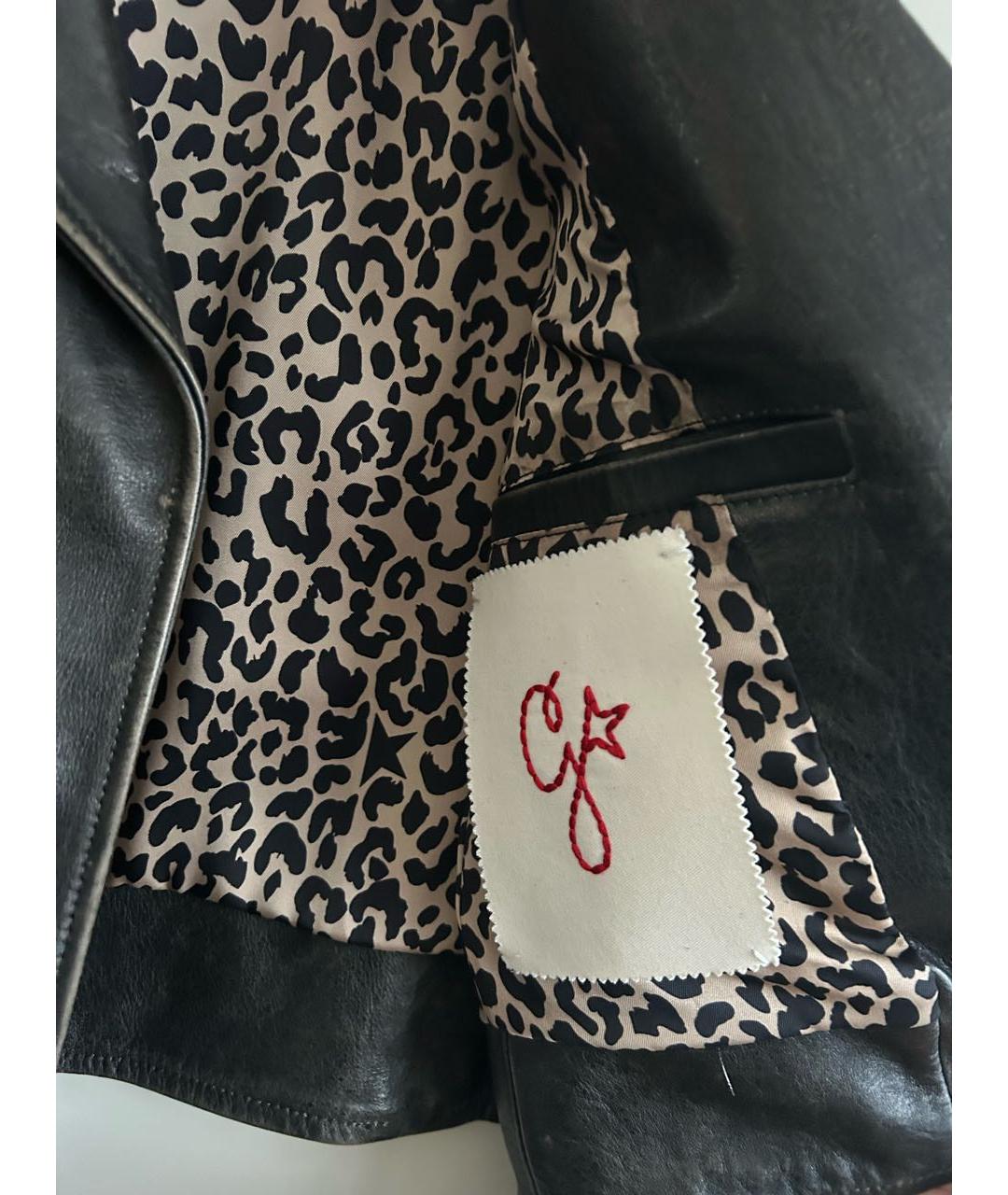 GOLDEN GOOSE DELUXE BRAND Черная кожаная куртка, фото 7