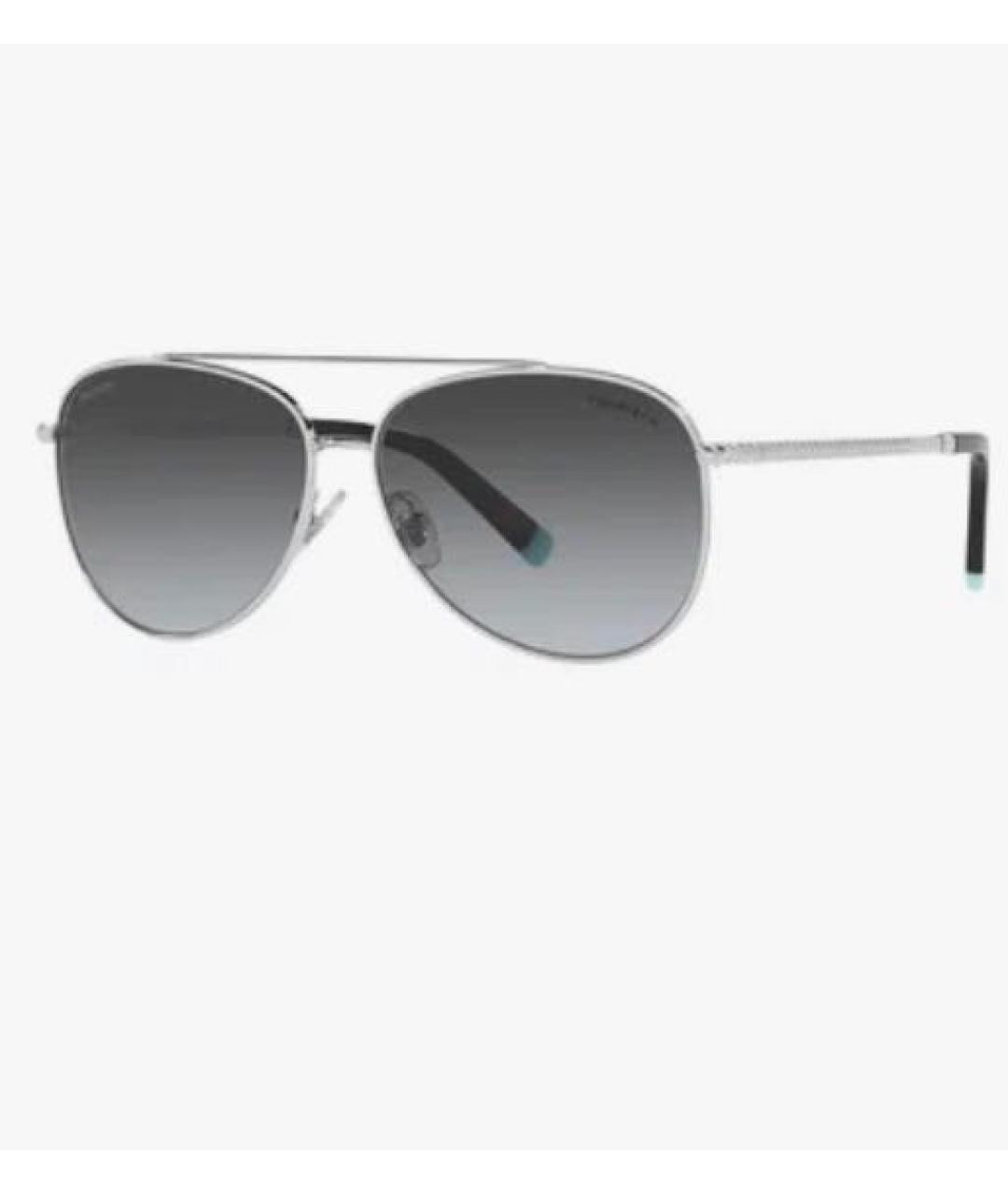 TIFFANY&CO Серебряные металлические солнцезащитные очки, фото 5