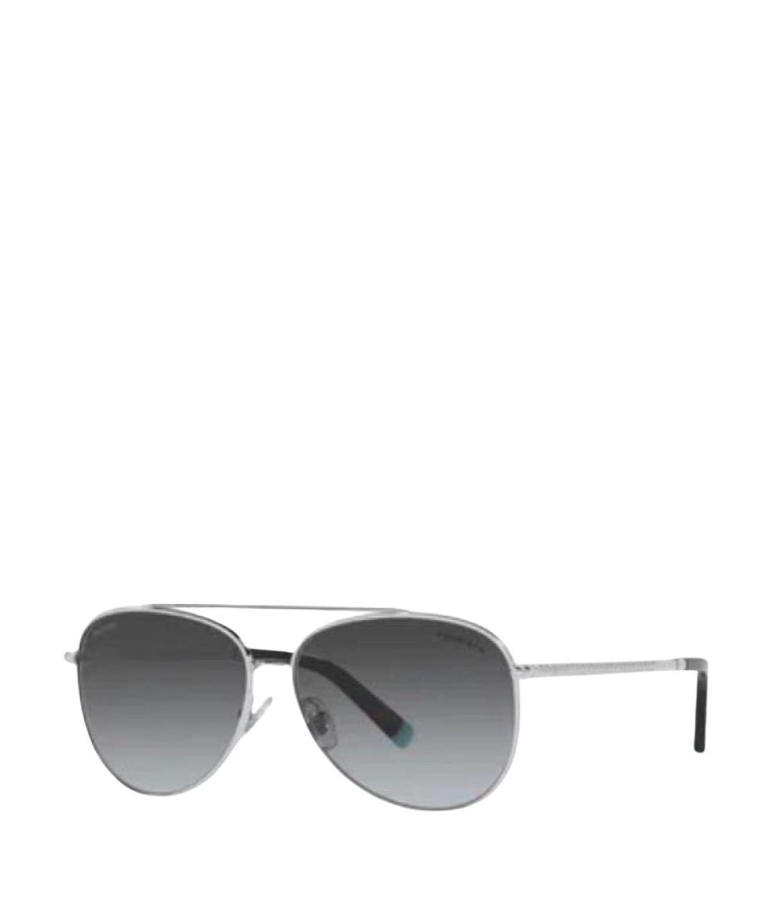 TIFFANY&CO Серебряные металлические солнцезащитные очки, фото 1