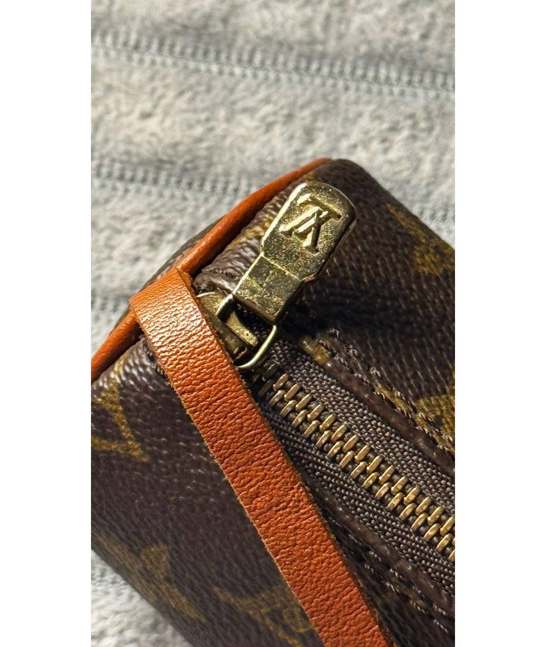 LOUIS VUITTON Коричневая сумка с короткими ручками, фото 7