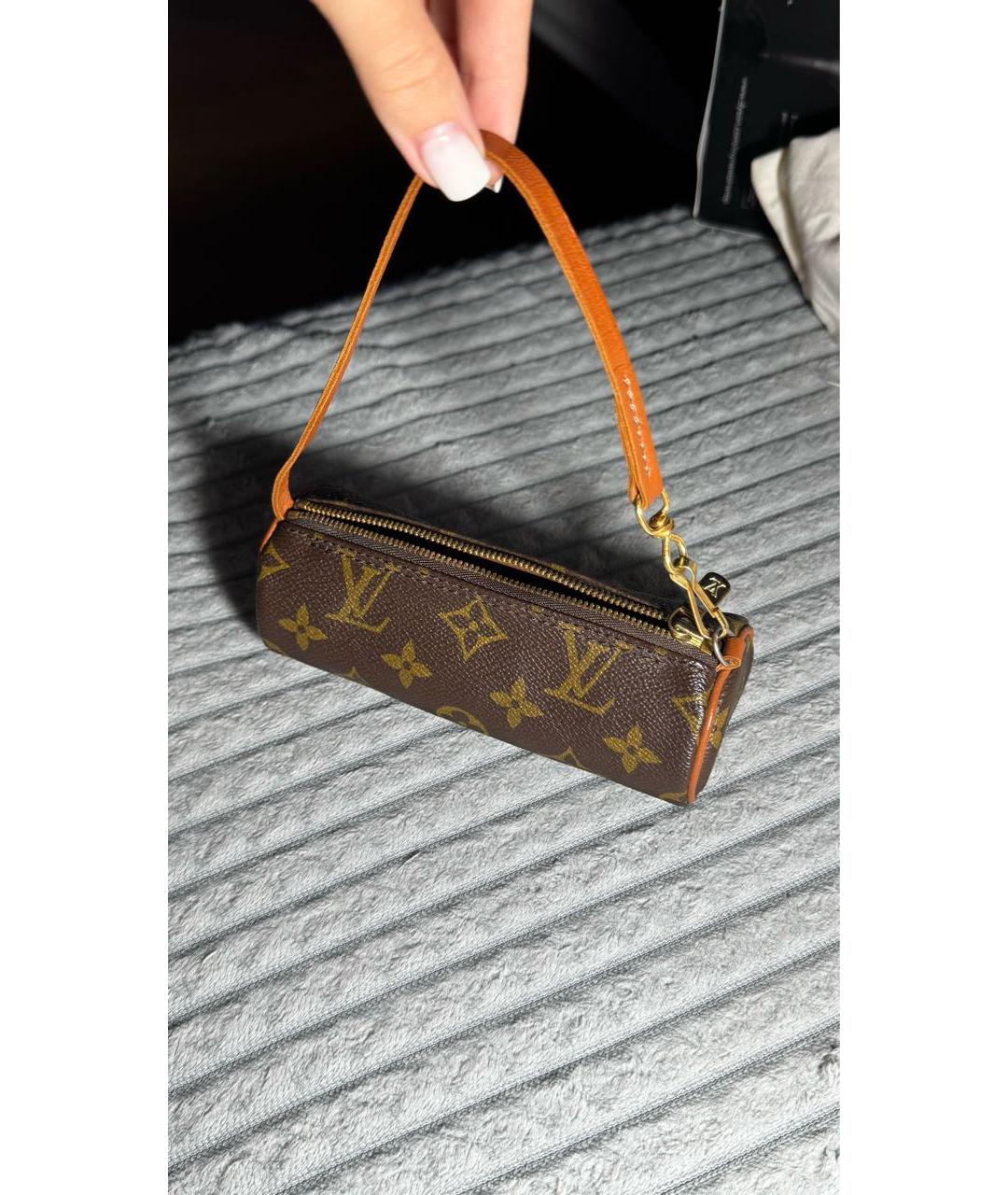 LOUIS VUITTON Коричневая сумка с короткими ручками, фото 2