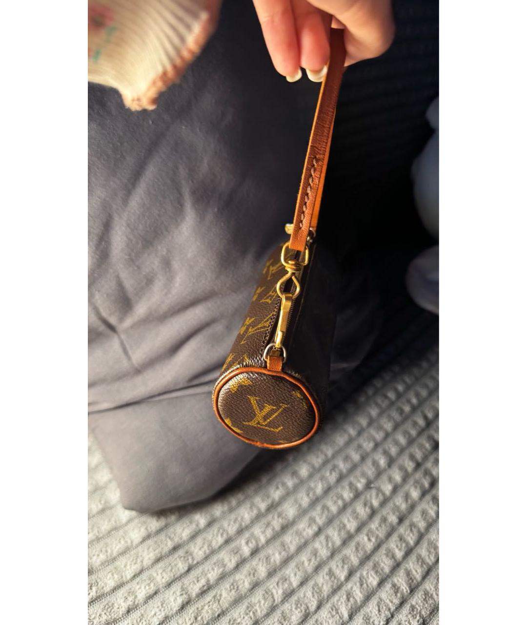 LOUIS VUITTON Коричневая сумка с короткими ручками, фото 4