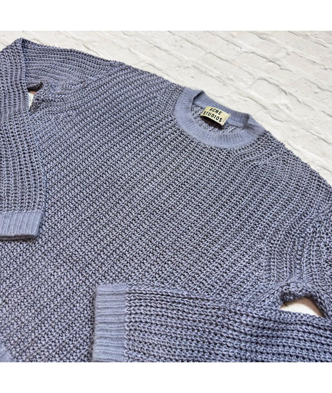 ACNE STUDIOS Серый льняной джемпер / свитер, фото 2