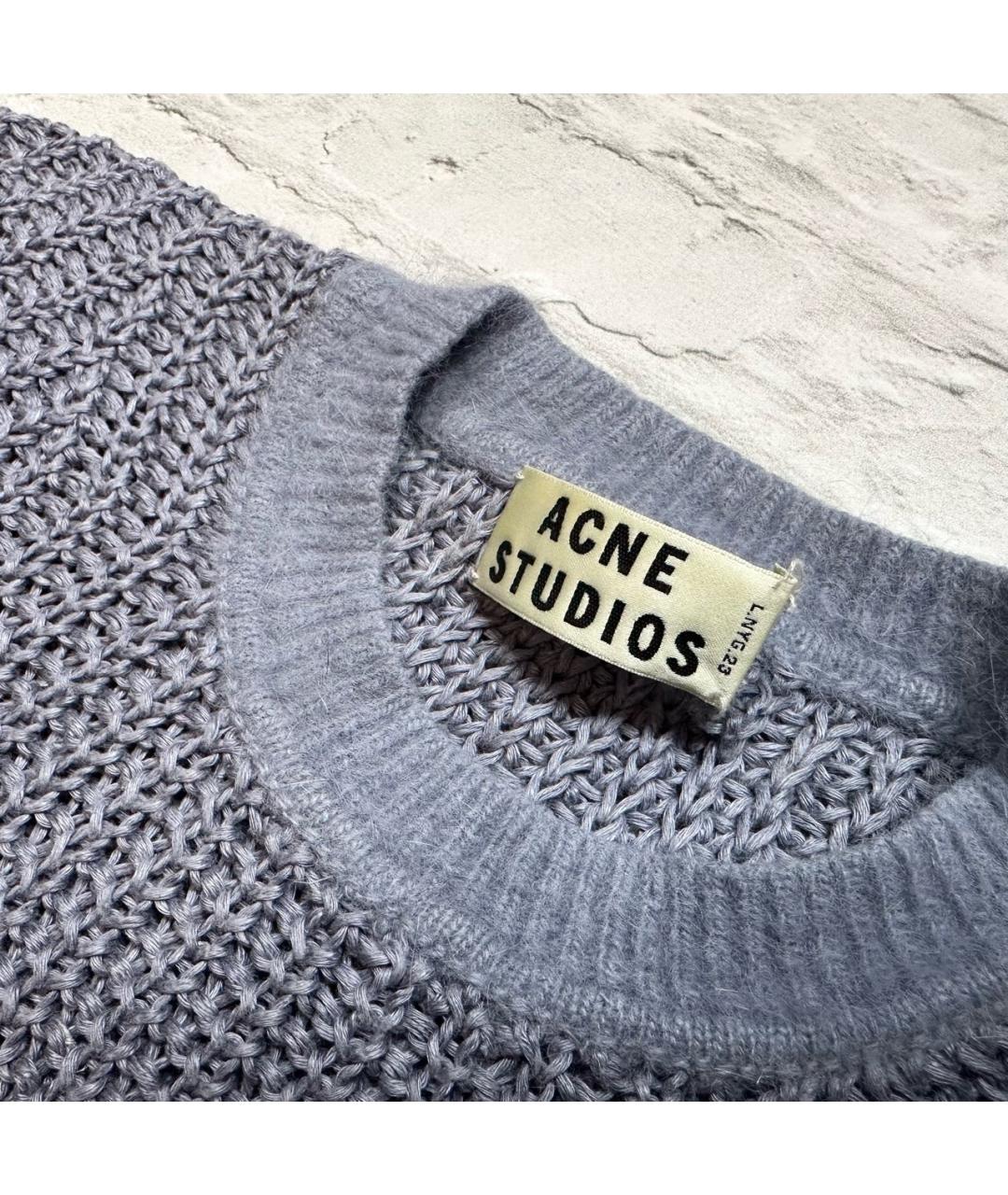 ACNE STUDIOS Серый льняной джемпер / свитер, фото 5