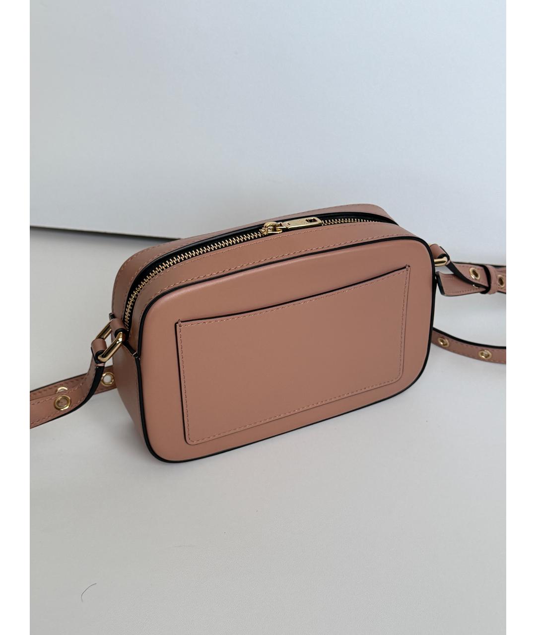 DOLCE&GABBANA Бежевая кожаная сумка через плечо, фото 5