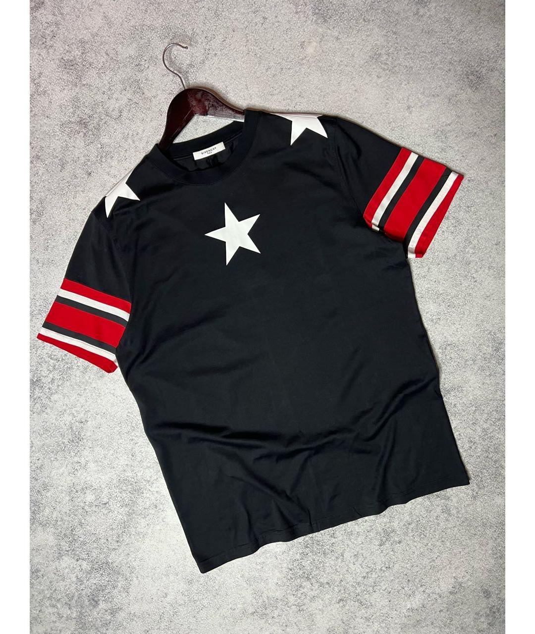 GIVENCHY Черная хлопковая футболка, фото 7