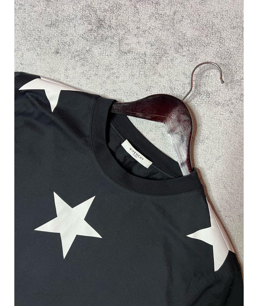 GIVENCHY Черная хлопковая футболка, фото 4