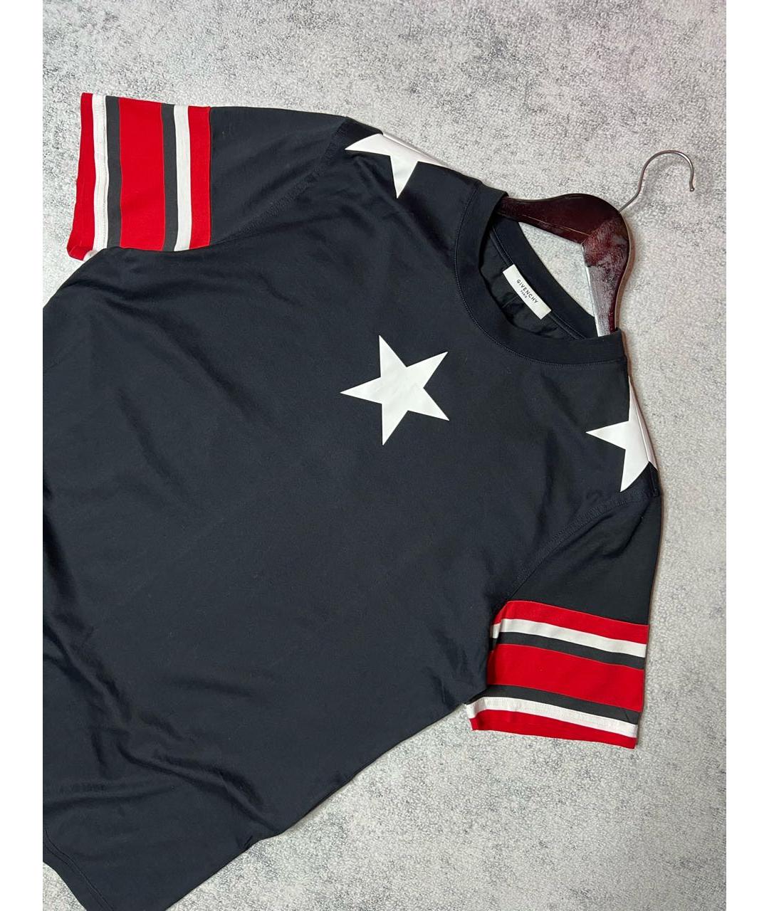 GIVENCHY Черная хлопковая футболка, фото 3