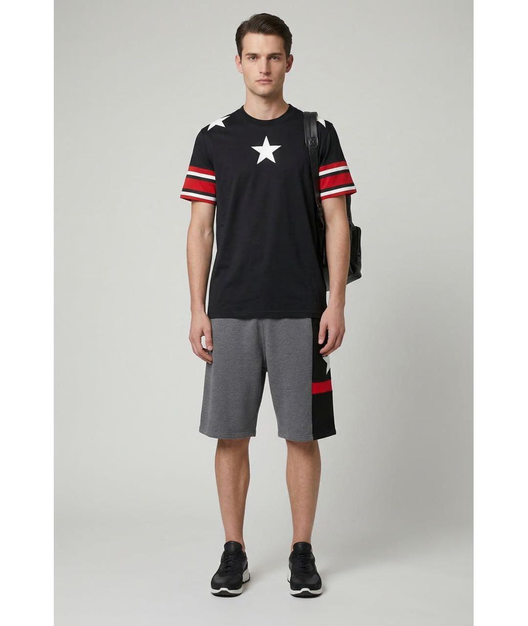 GIVENCHY Черная хлопковая футболка, фото 2