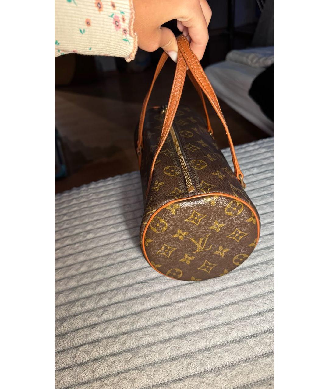 LOUIS VUITTON Коричневая сумка с короткими ручками, фото 6