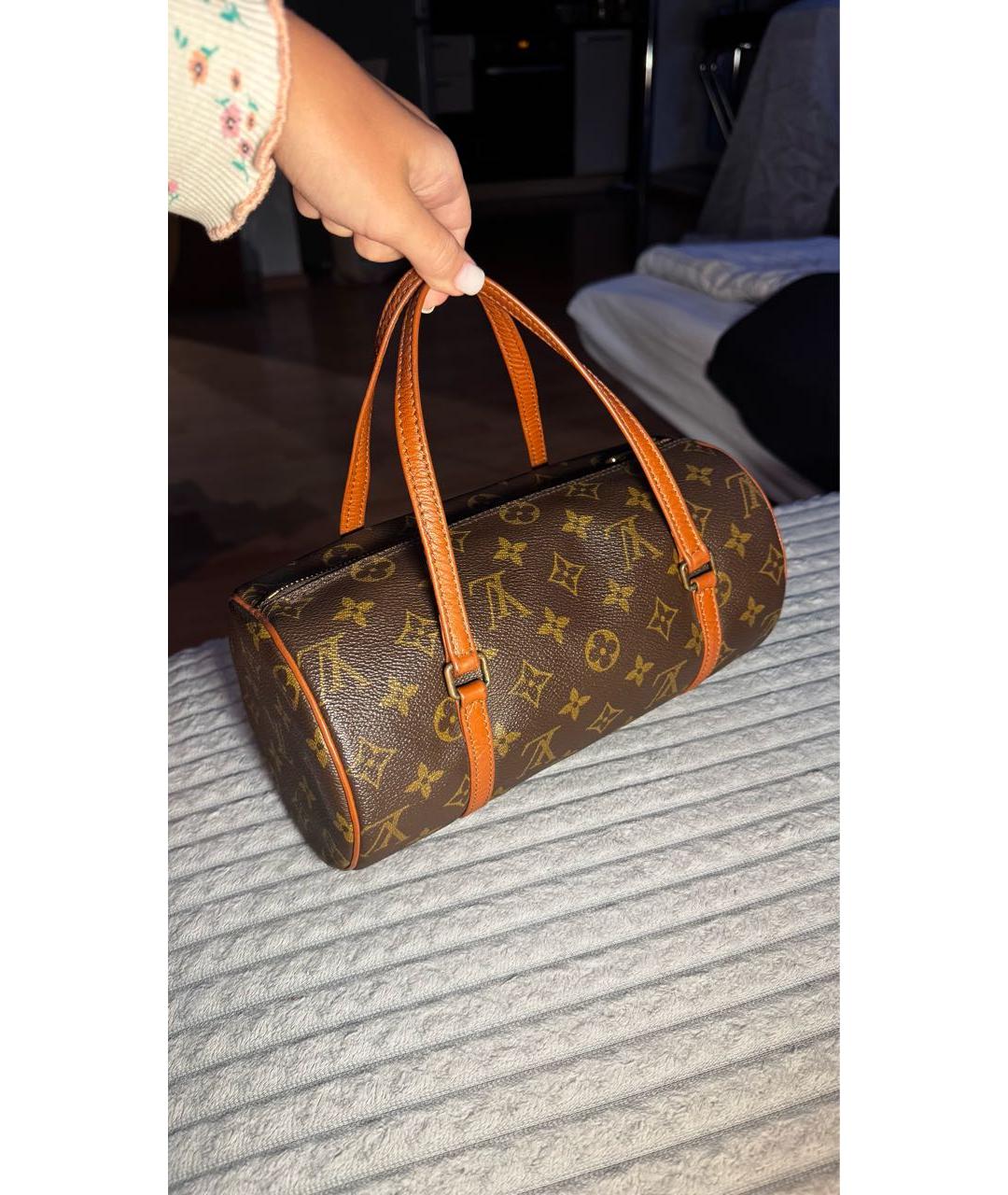 LOUIS VUITTON Коричневая сумка с короткими ручками, фото 2
