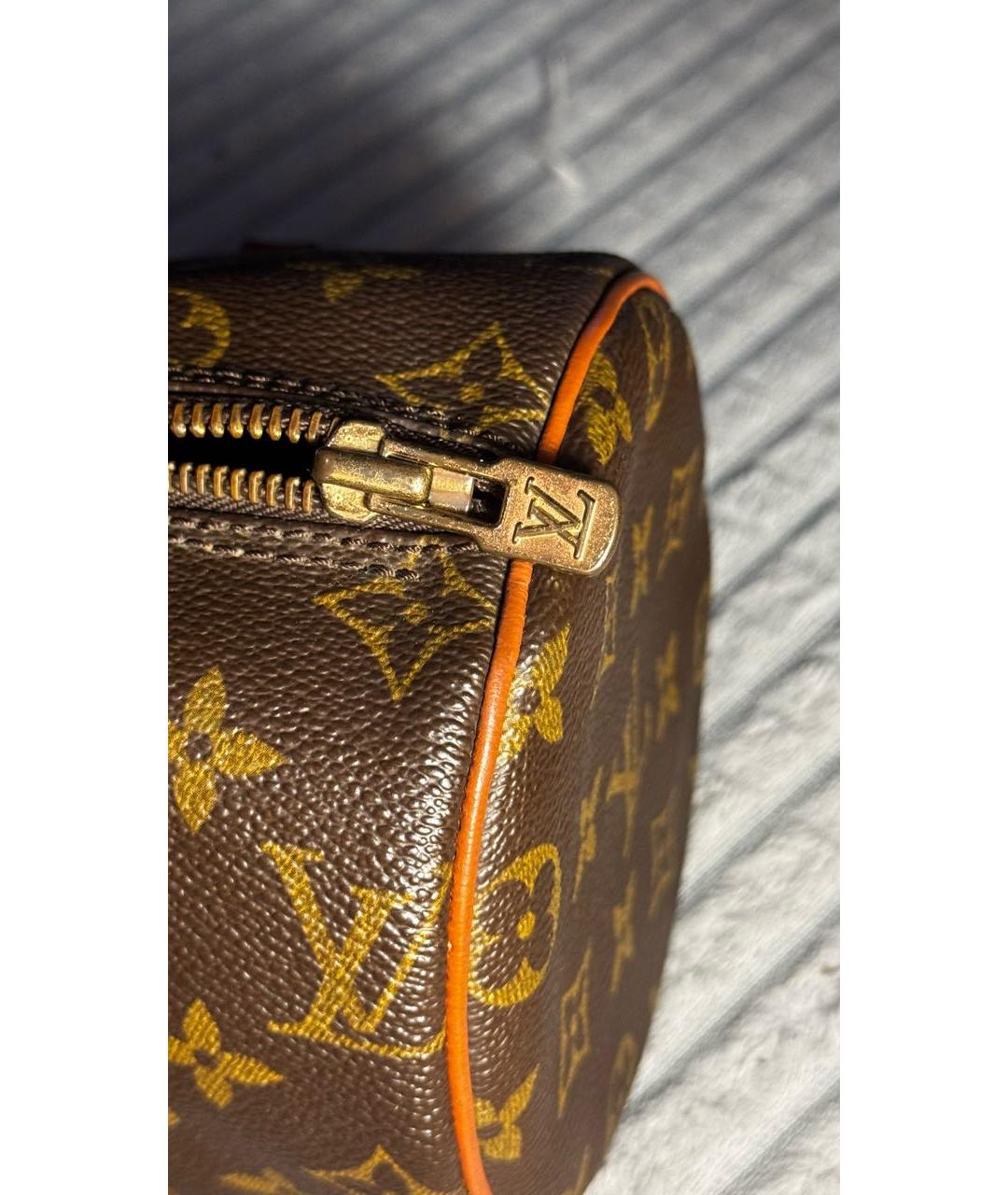 LOUIS VUITTON Коричневая сумка с короткими ручками, фото 8