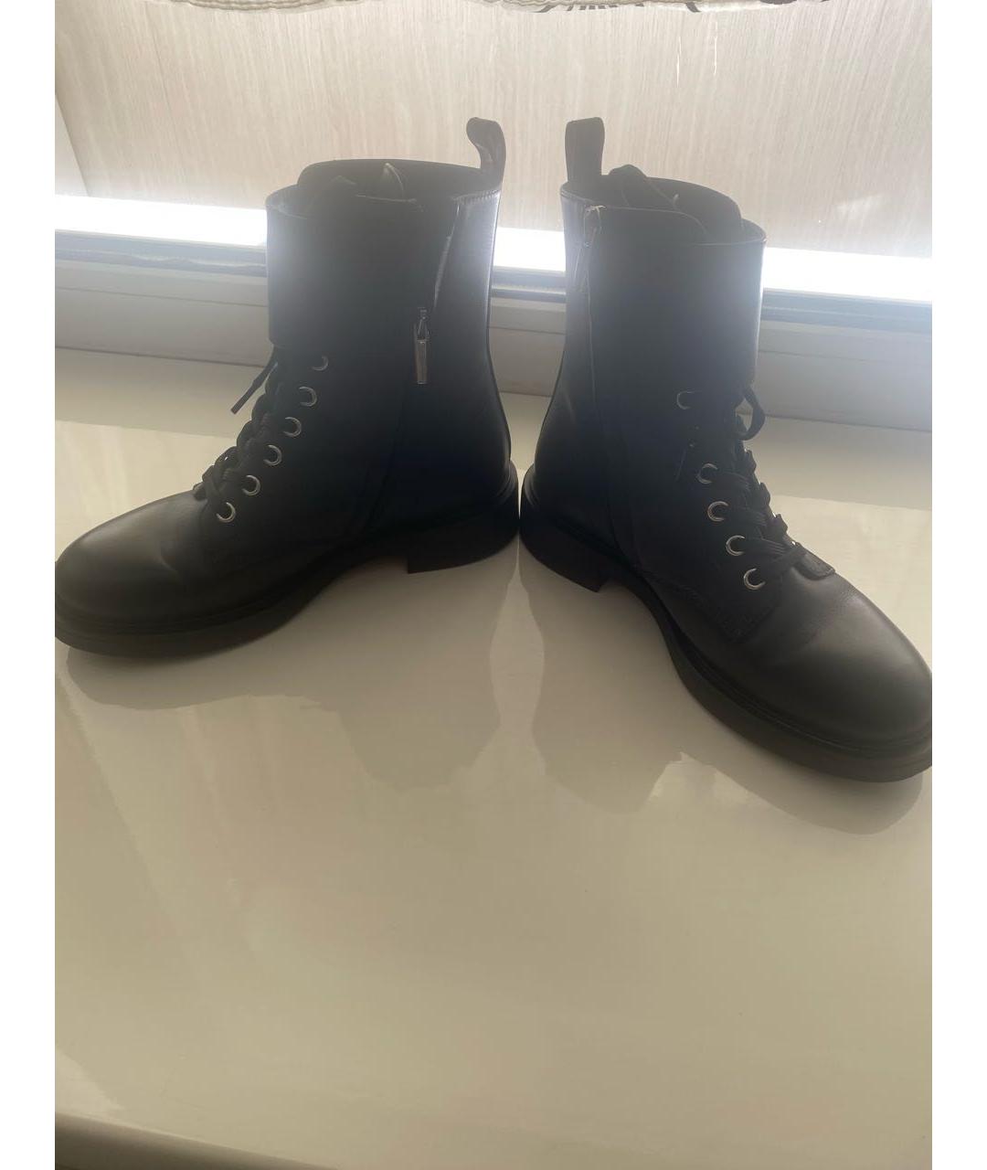 GIANVITO ROSSI Черные кожаные ботинки, фото 3