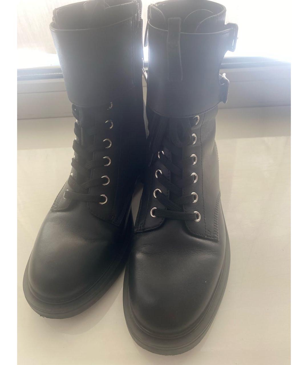 GIANVITO ROSSI Черные кожаные ботинки, фото 2