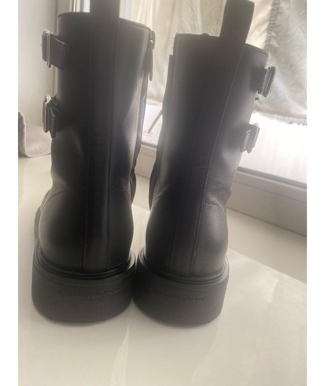 GIANVITO ROSSI Черные кожаные ботинки, фото 4