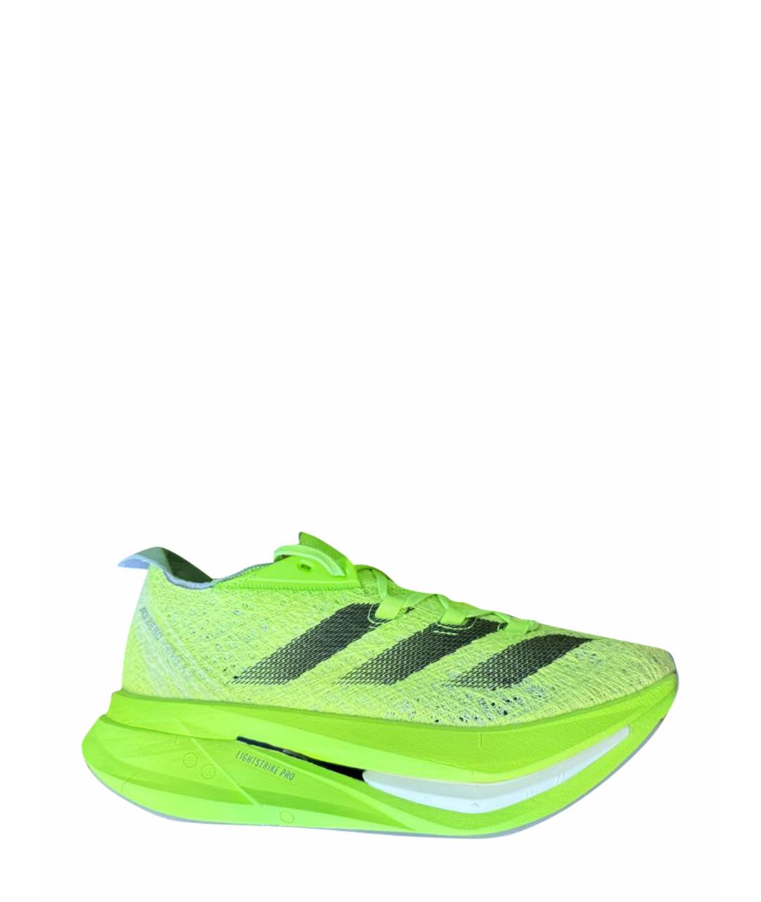 ADIDAS Салатовые текстильные кроссовки, фото 1