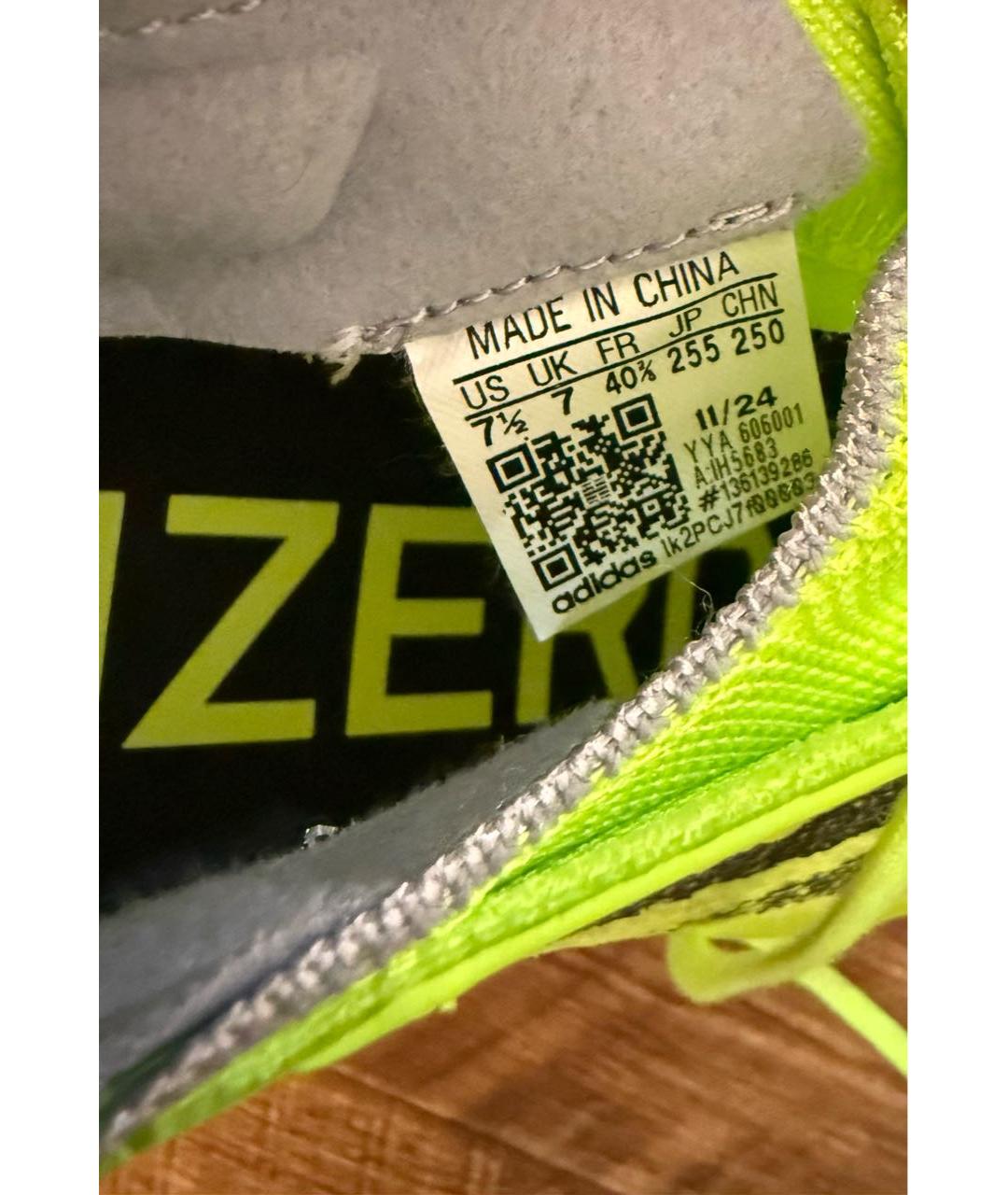 ADIDAS Салатовые текстильные кроссовки, фото 7