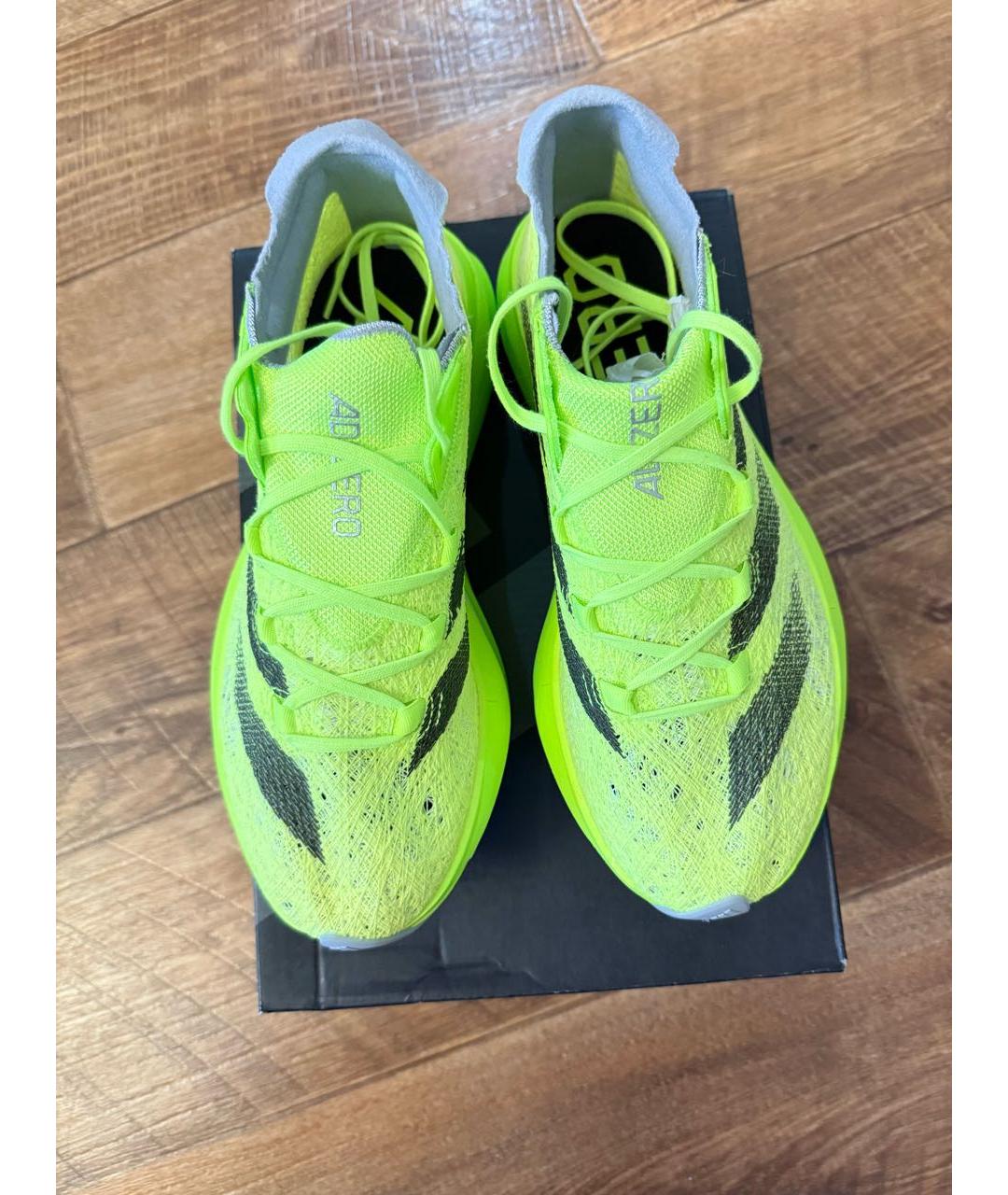 ADIDAS Салатовые текстильные кроссовки, фото 4