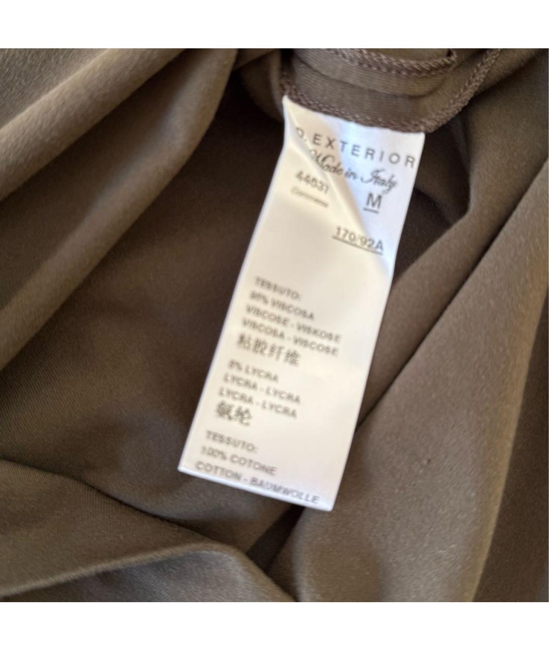 D.EXTERIOR Хаки вискозный костюм с брюками, фото 7