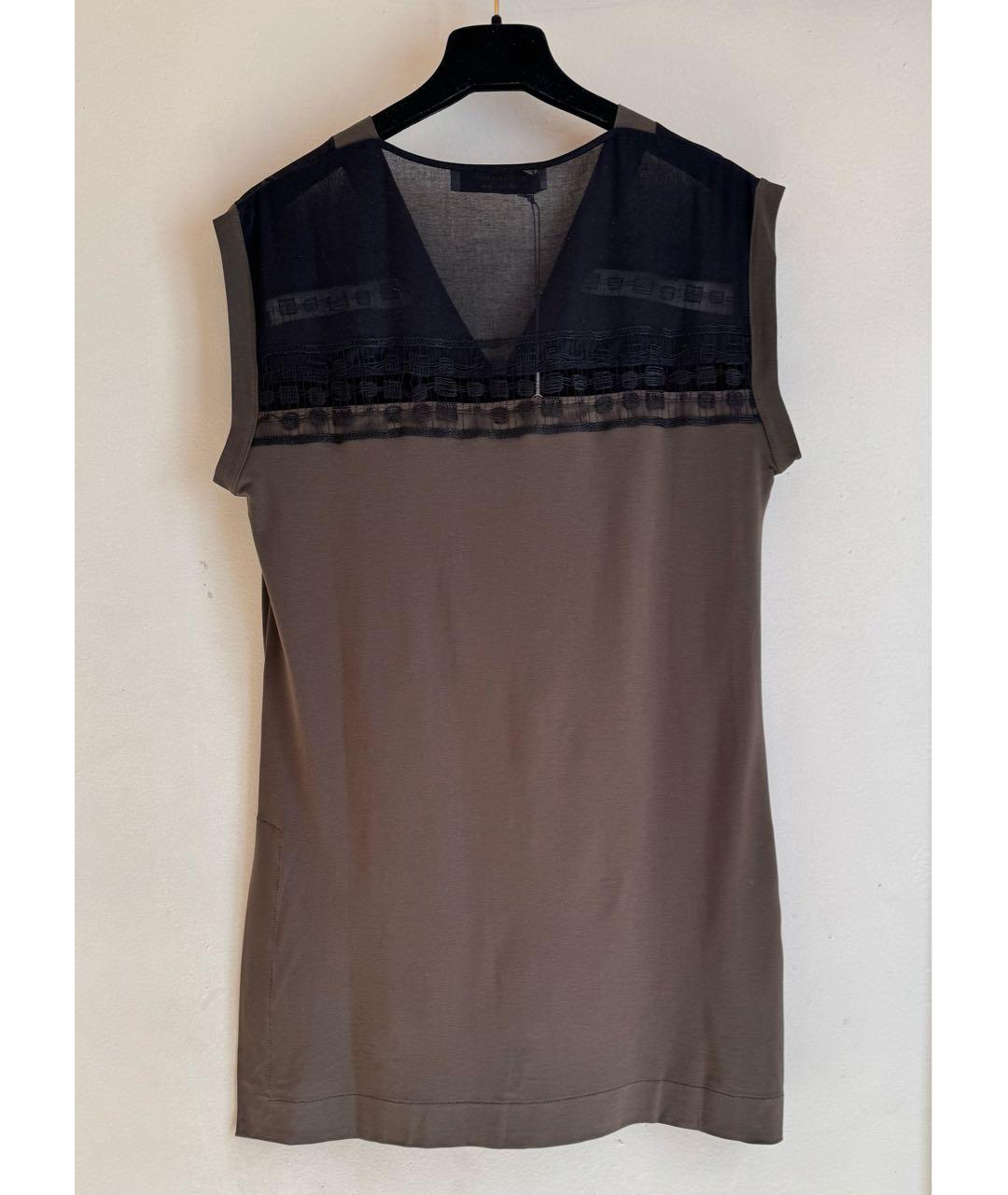 D.EXTERIOR Хаки вискозный костюм с брюками, фото 3