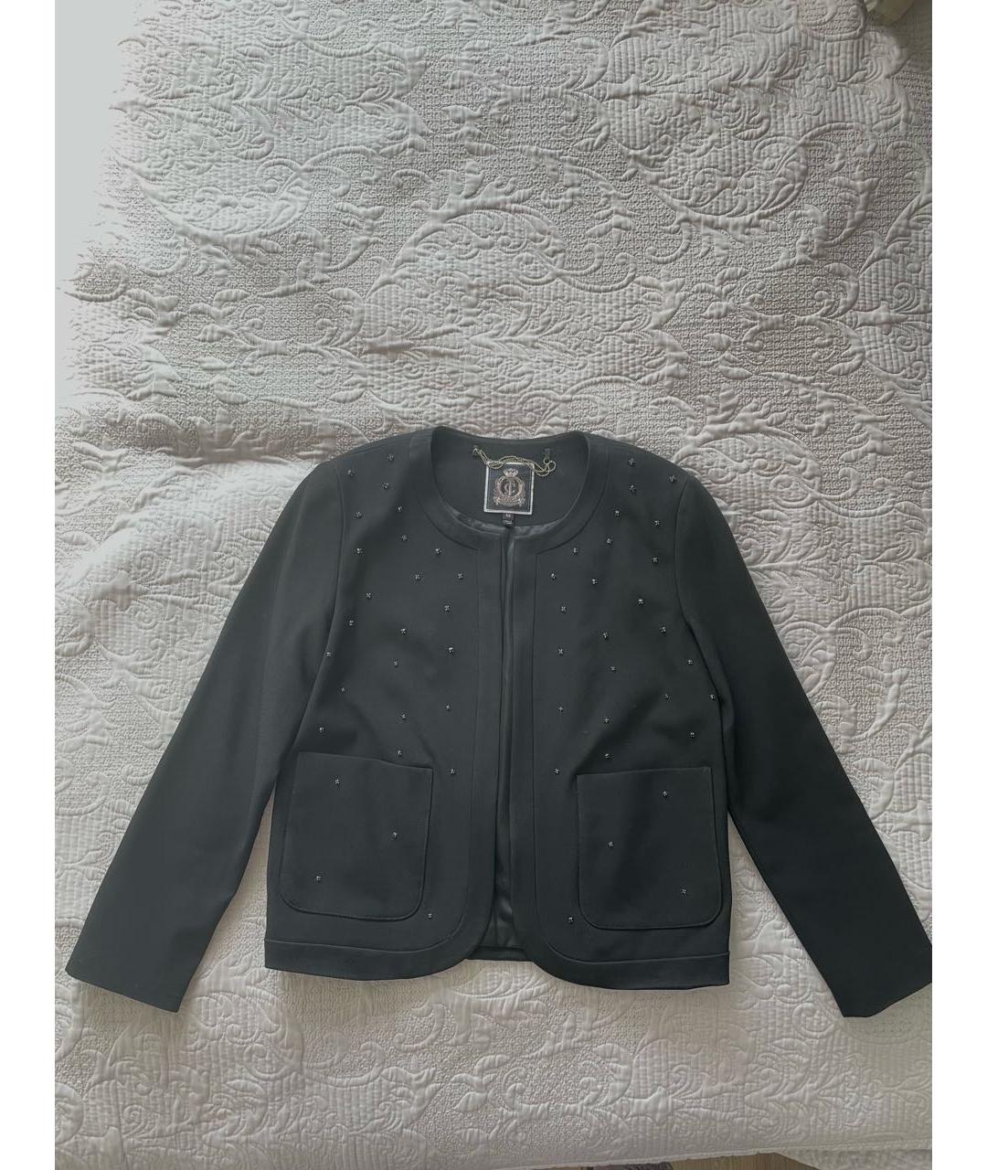 JUICY COUTURE Черный ацетатный жакет/пиджак, фото 5