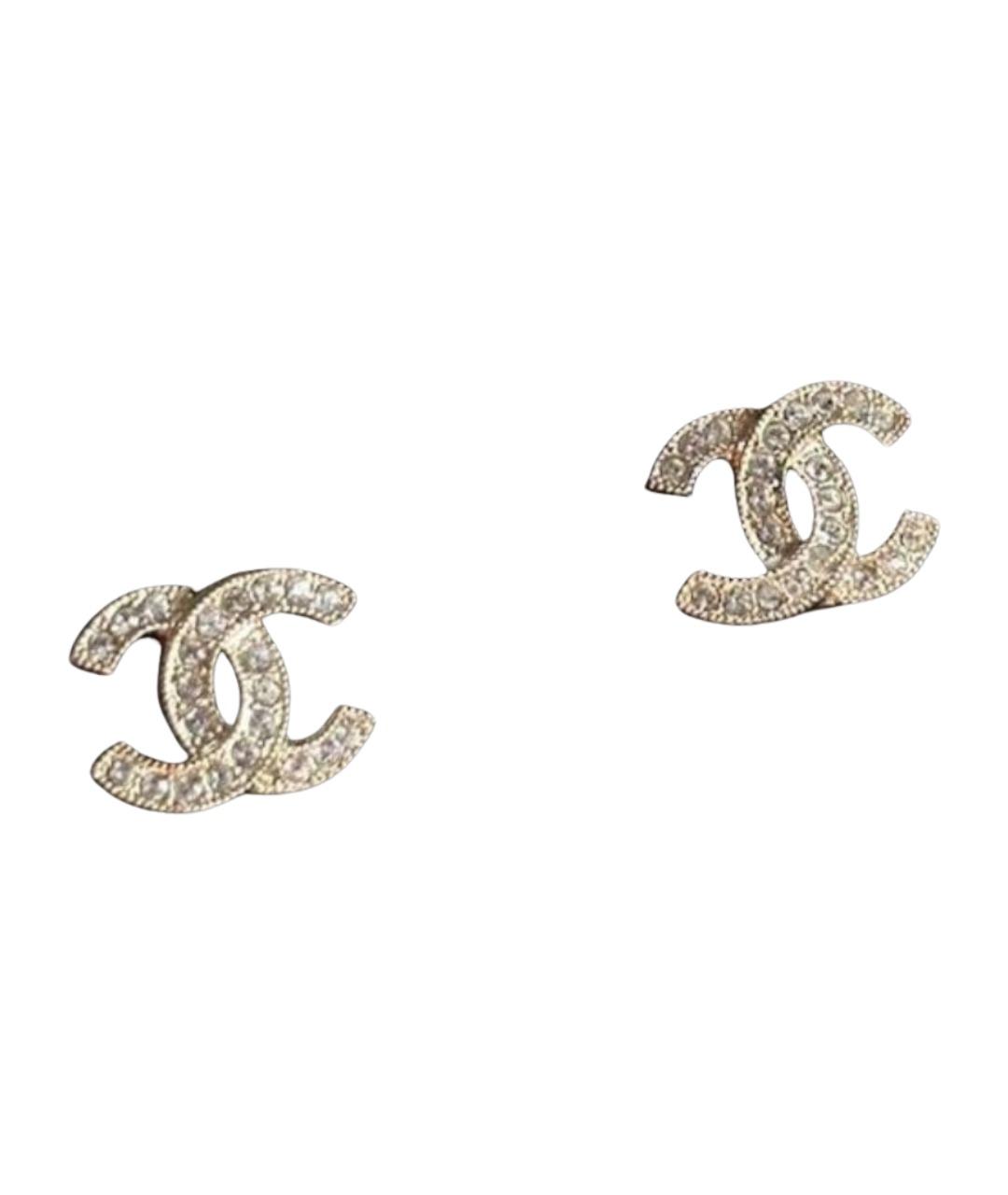 CHANEL Серебряные серьги, фото 1