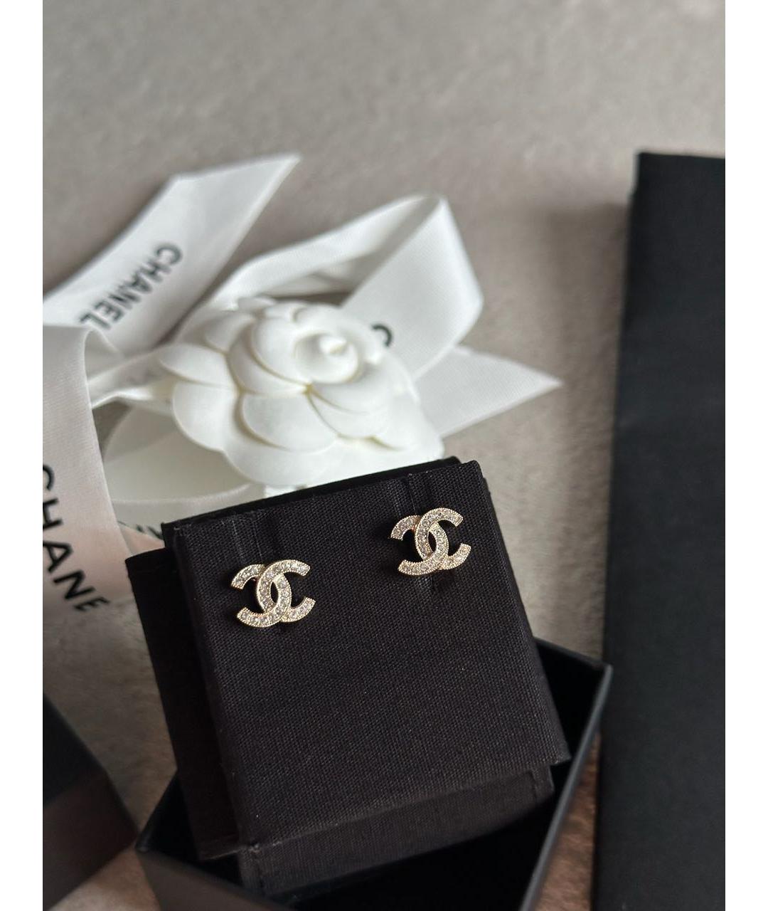 CHANEL Серебряные серьги, фото 2