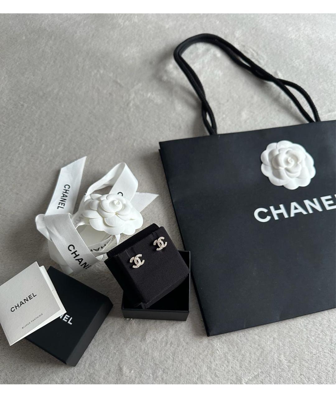 CHANEL Серебряные серьги, фото 4