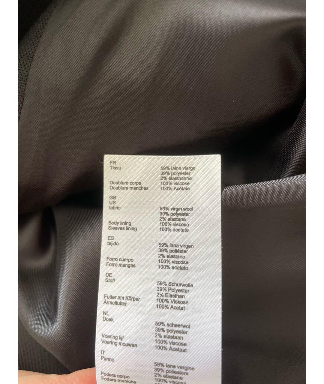 Claudie Pierlot Черный шерстяной жакет/пиджак, фото 6