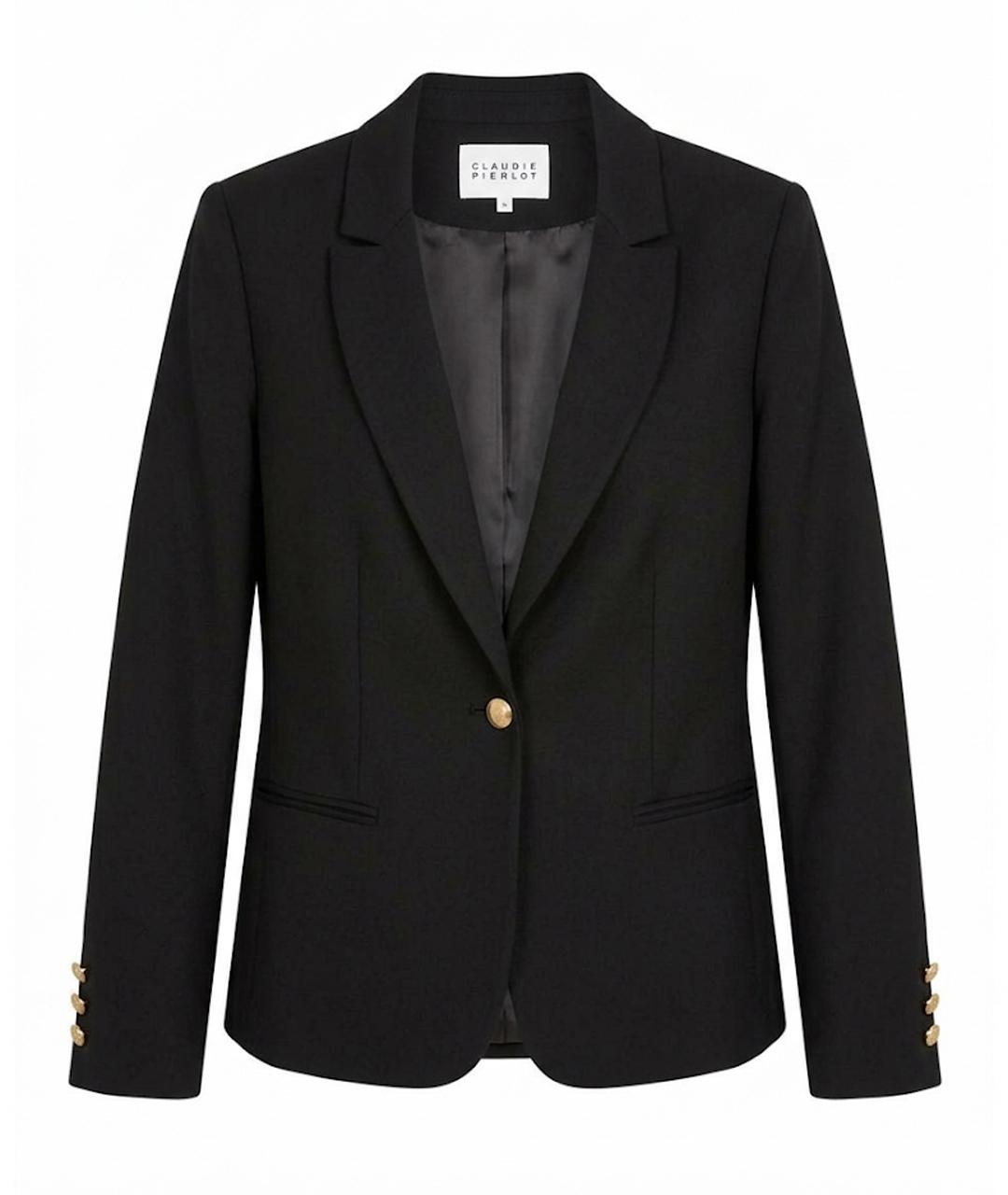 Claudie Pierlot Черный шерстяной жакет/пиджак, фото 1