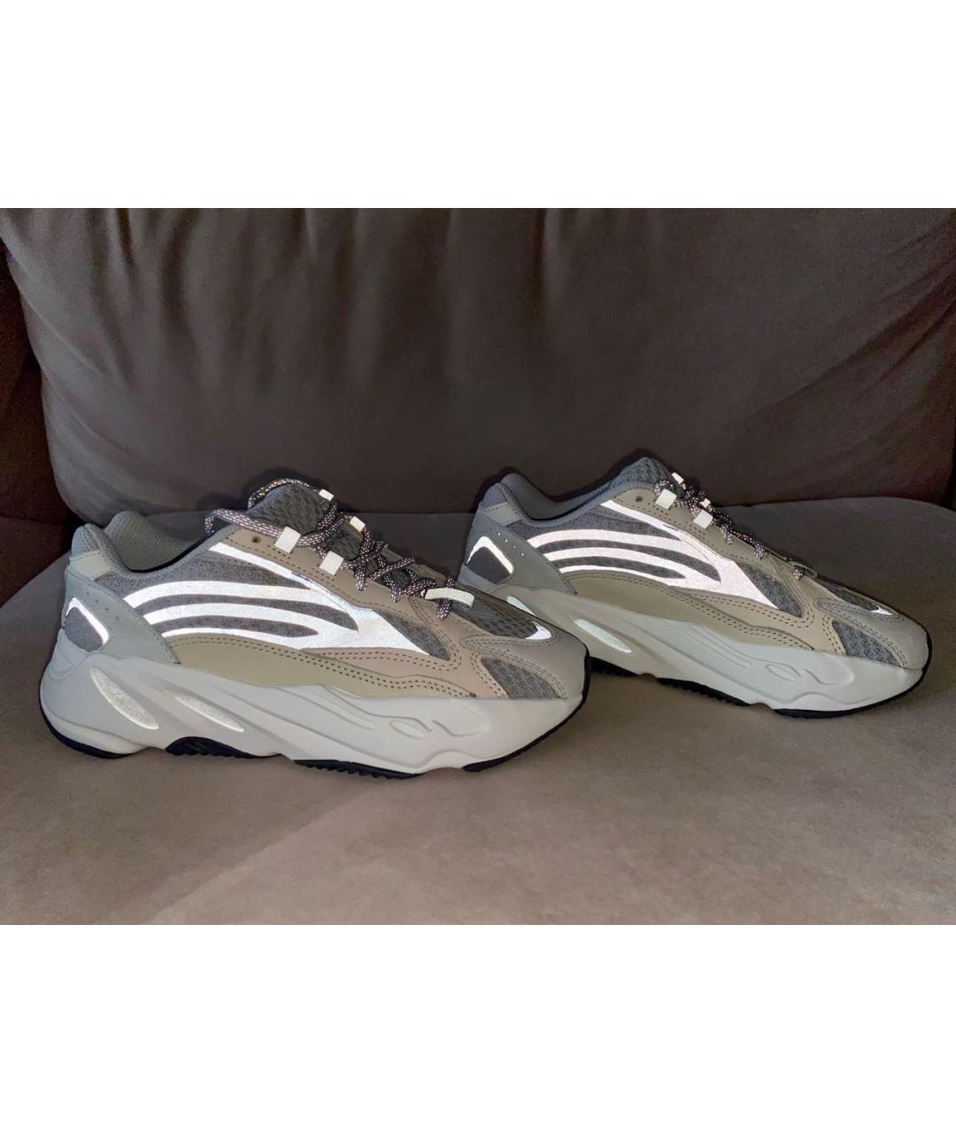 ADIDAS YEEZY Бежевые низкие кроссовки / кеды, фото 5