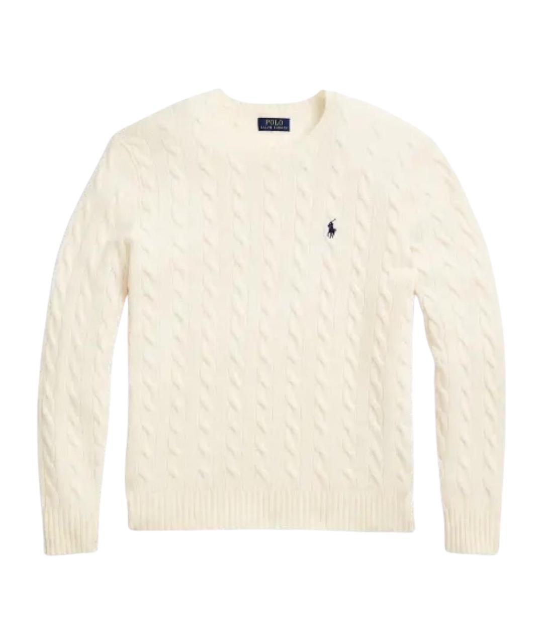 POLO RALPH LAUREN Бежевый шерстяной джемпер / свитер, фото 1