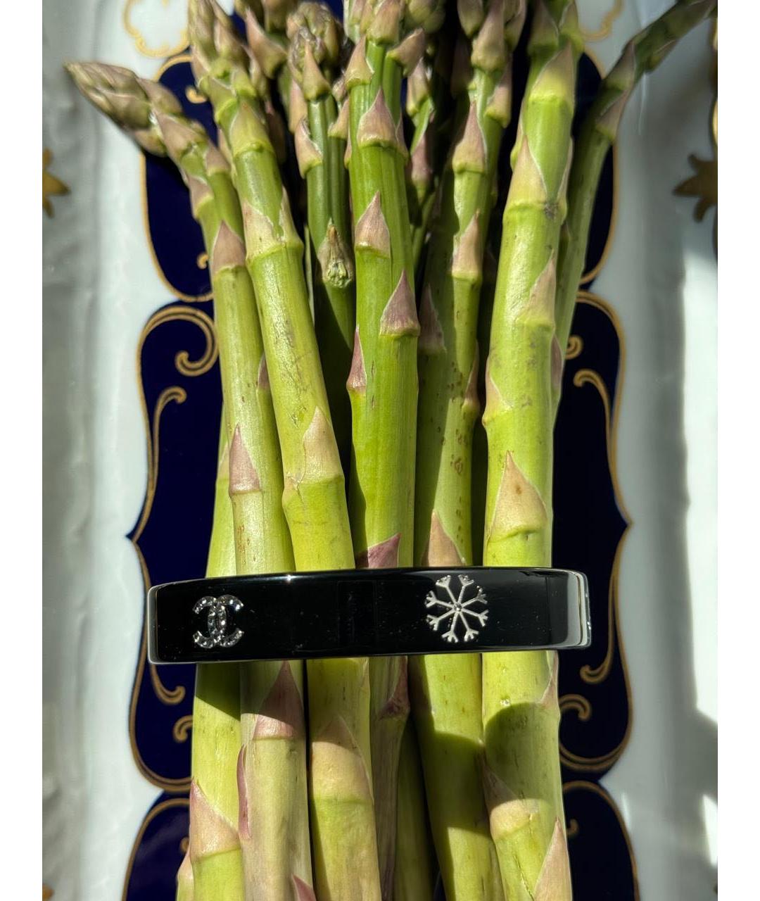 CHANEL Черный пластиковый браслет, фото 5