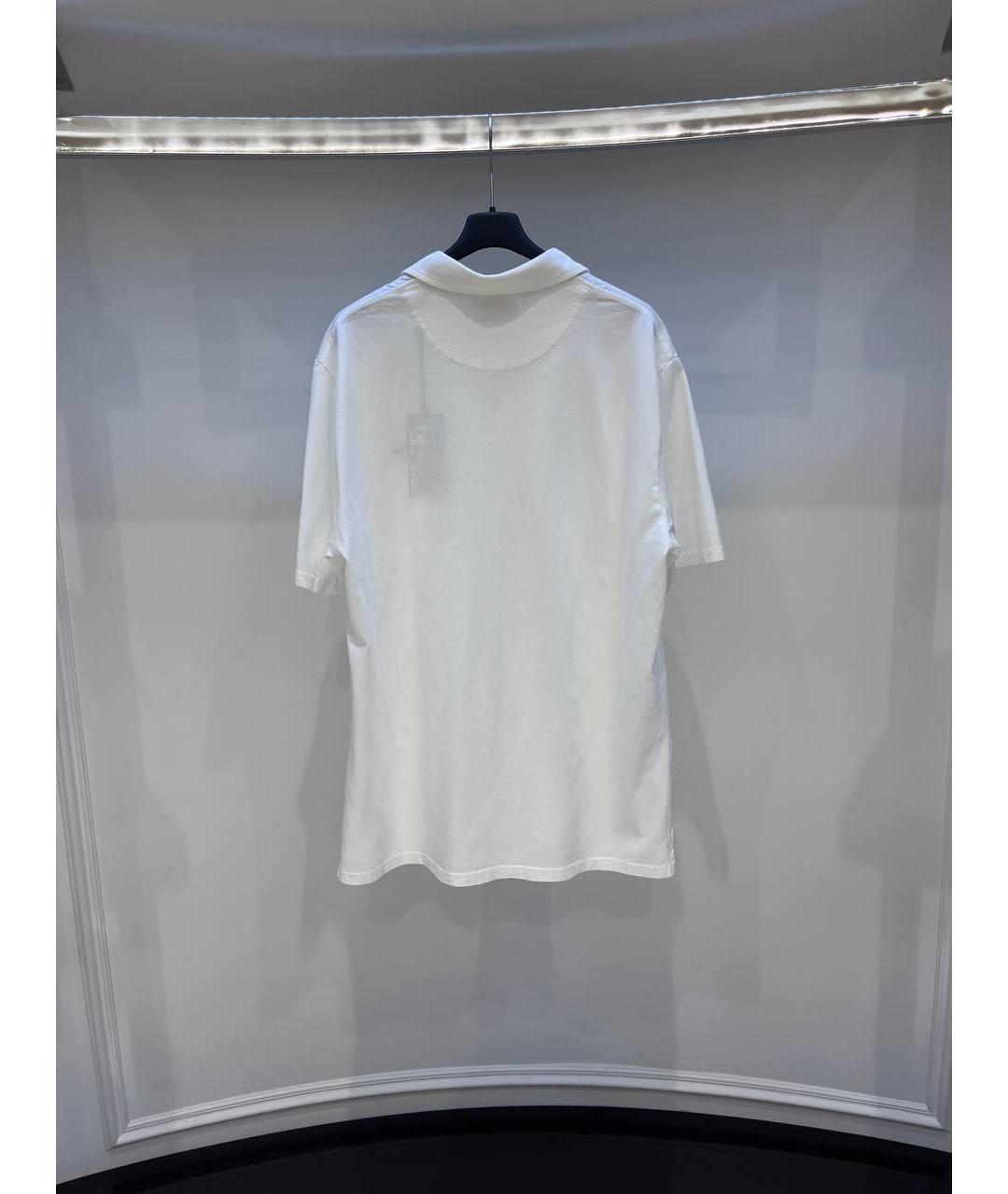 MC2 SAINT BARTH Белое хлопковое поло с коротким рукавом, фото 3