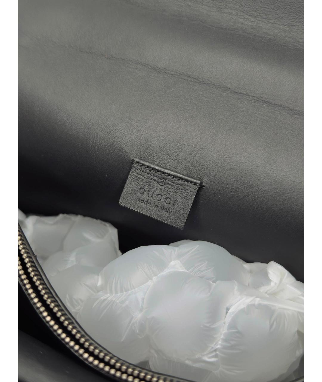 GUCCI Черная замшевая сумка через плечо, фото 6