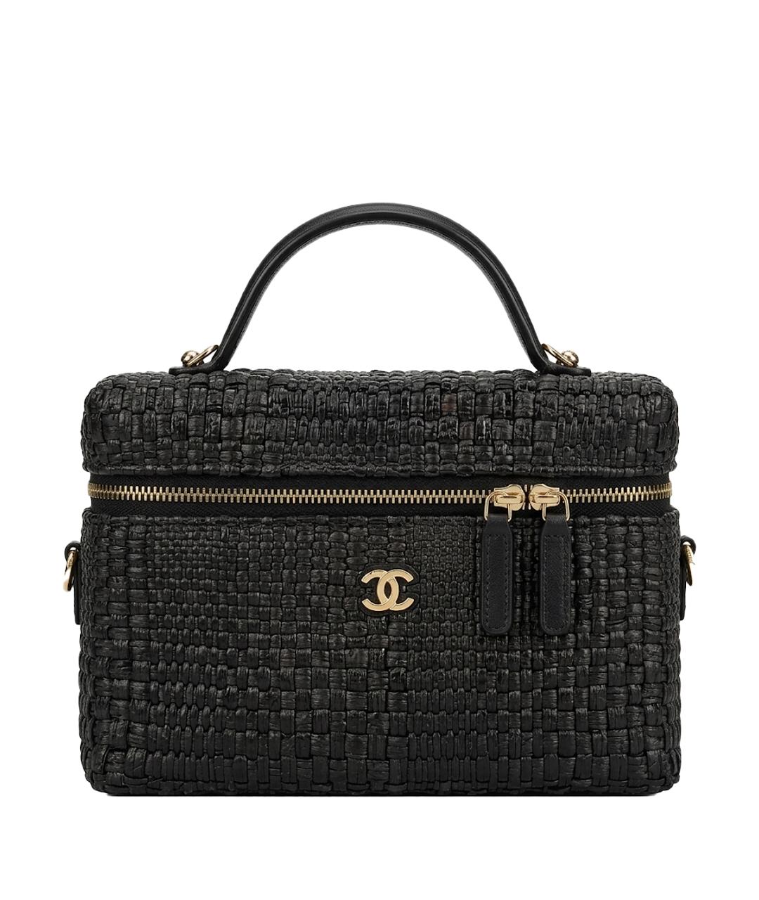 CHANEL Черная пелетеная сумка через плечо, фото 1