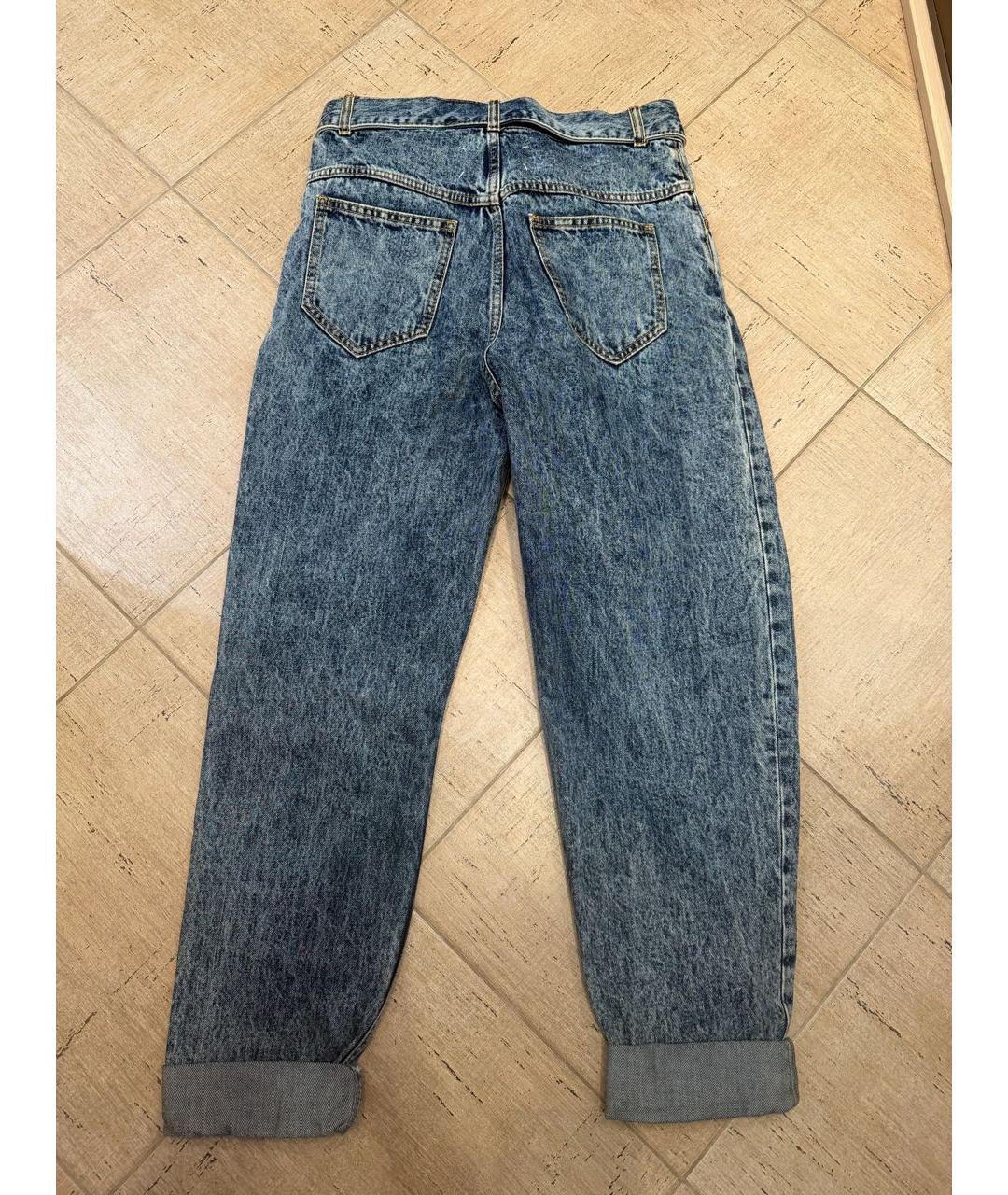 MAISON MARGIELA Темно-синие хлопковые джинсы слим, фото 2