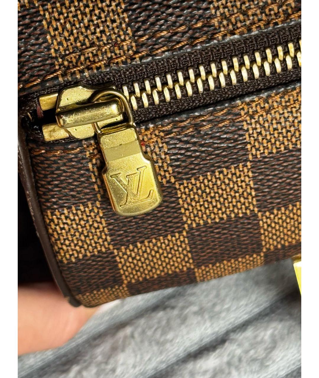 LOUIS VUITTON Коричневая сумка с короткими ручками, фото 5