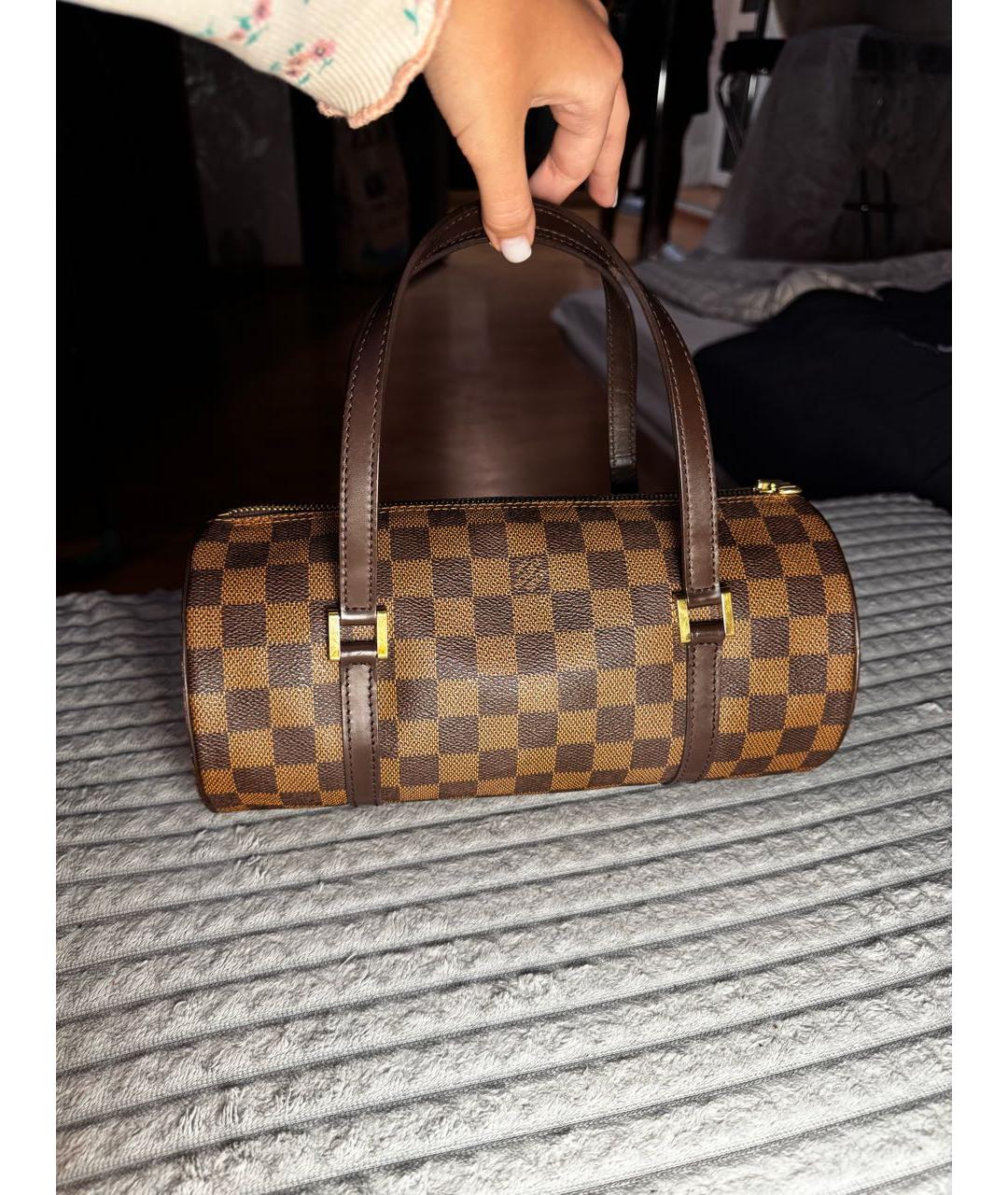 LOUIS VUITTON Коричневая сумка с короткими ручками, фото 2