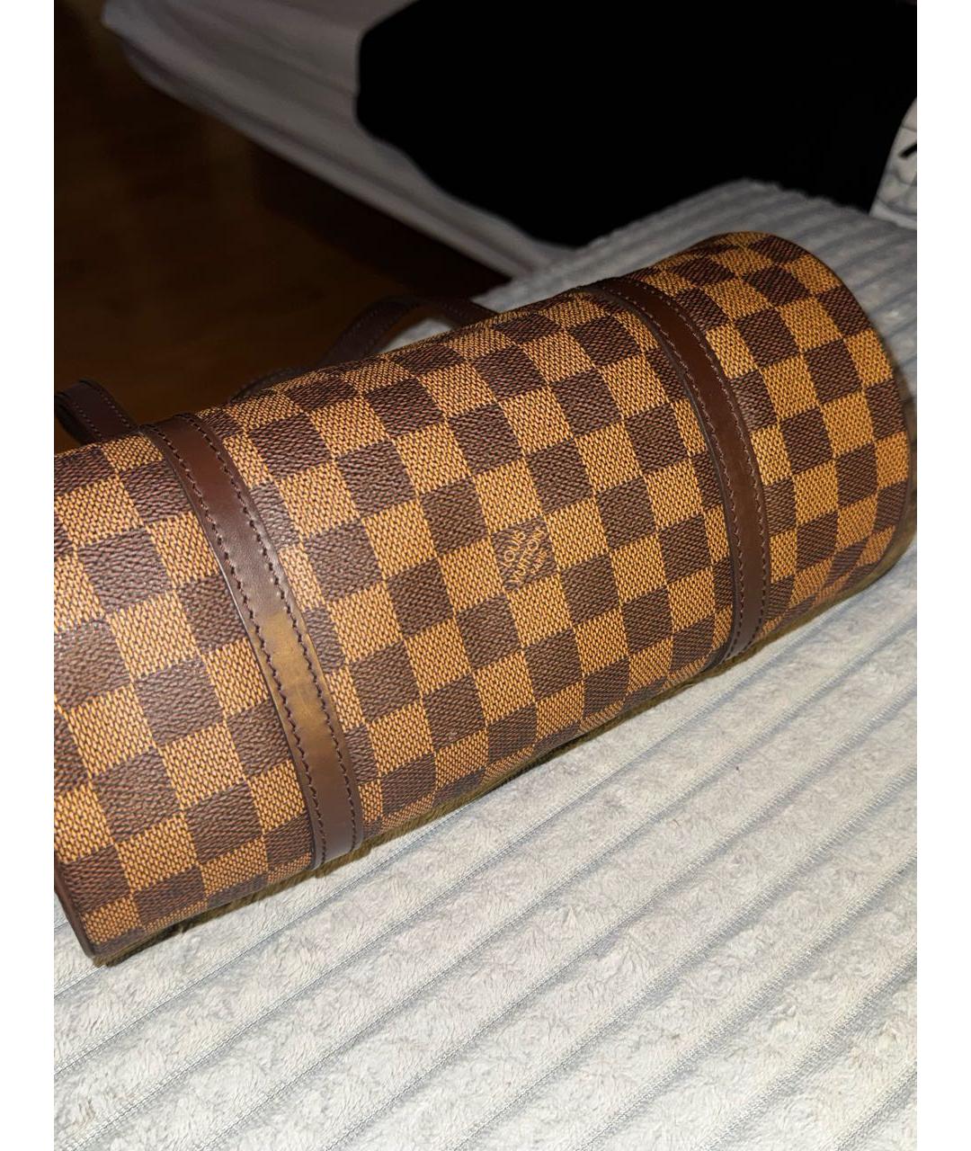 LOUIS VUITTON Коричневая сумка с короткими ручками, фото 3