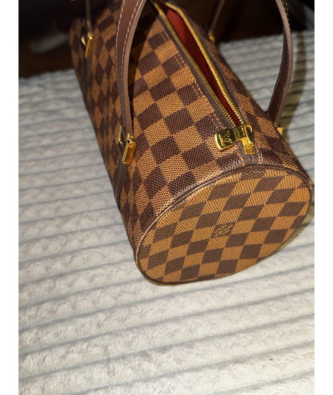 LOUIS VUITTON Коричневая сумка с короткими ручками, фото 4