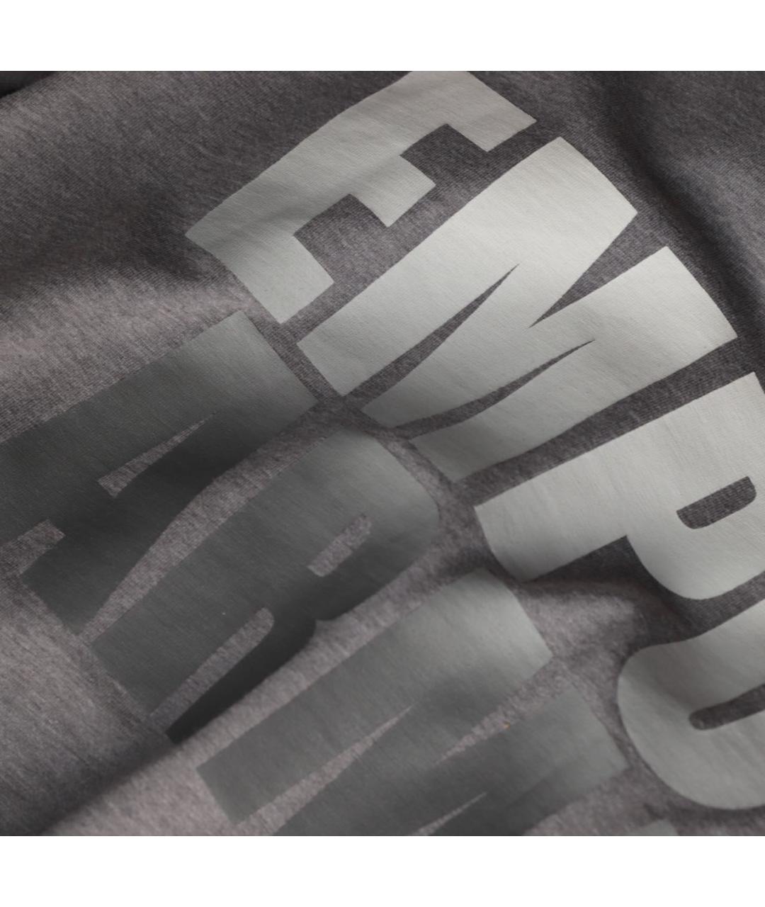 EMPORIO ARMANI Серая хлопковая футболка, фото 5