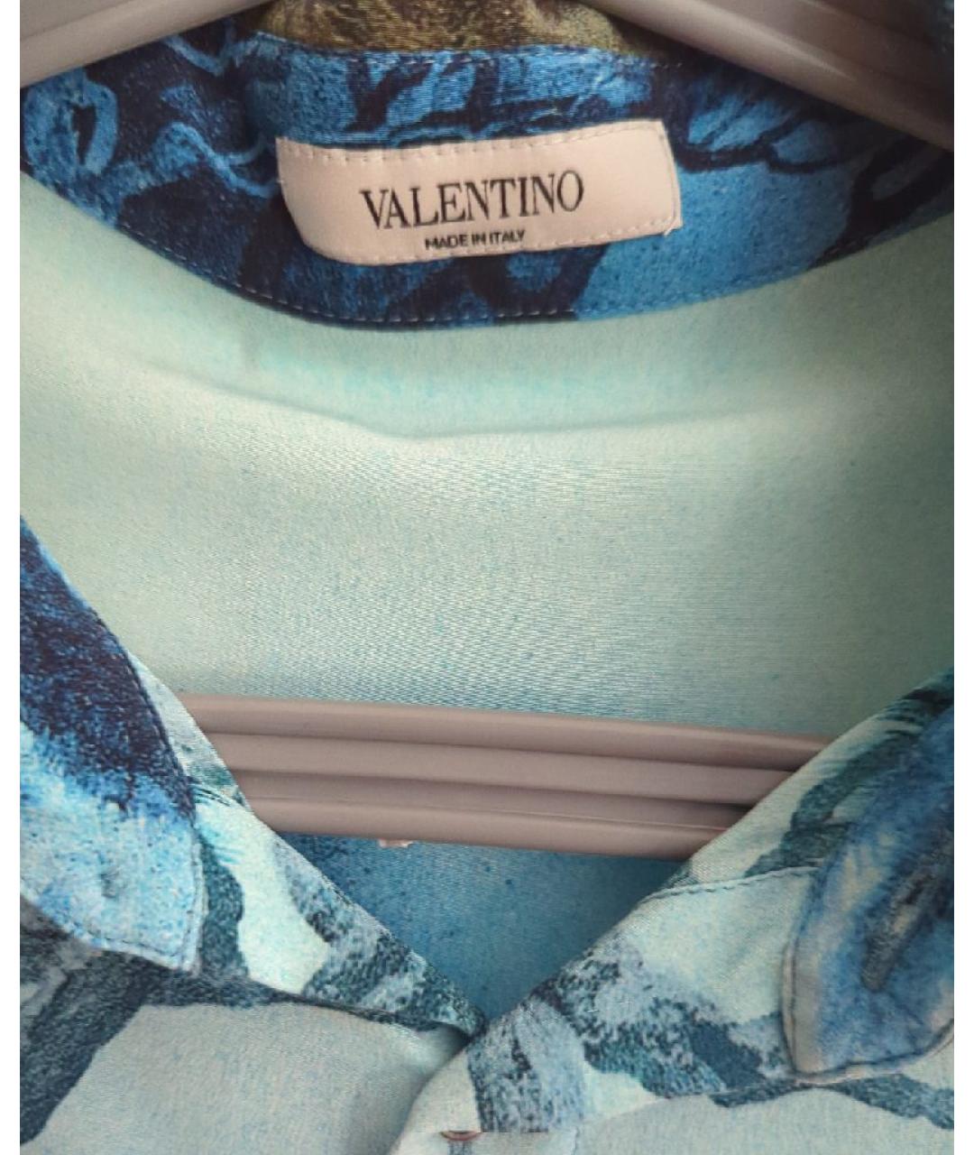 VALENTINO Мульти шелковая кэжуал рубашка, фото 3