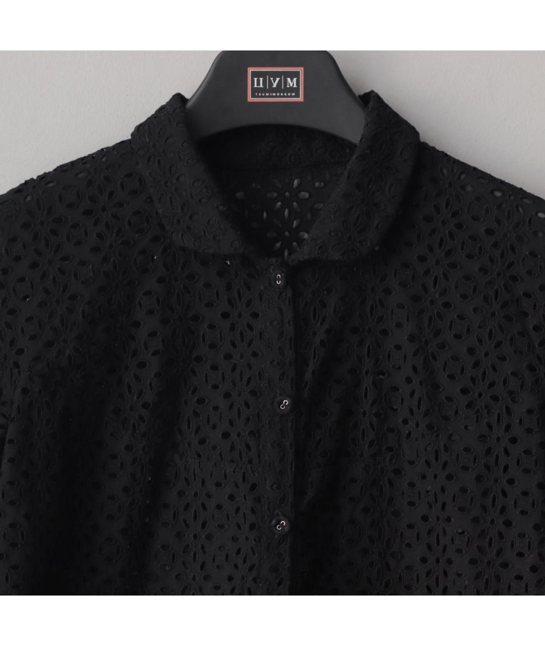 RED VALENTINO Черная хлопковая блузы, фото 4