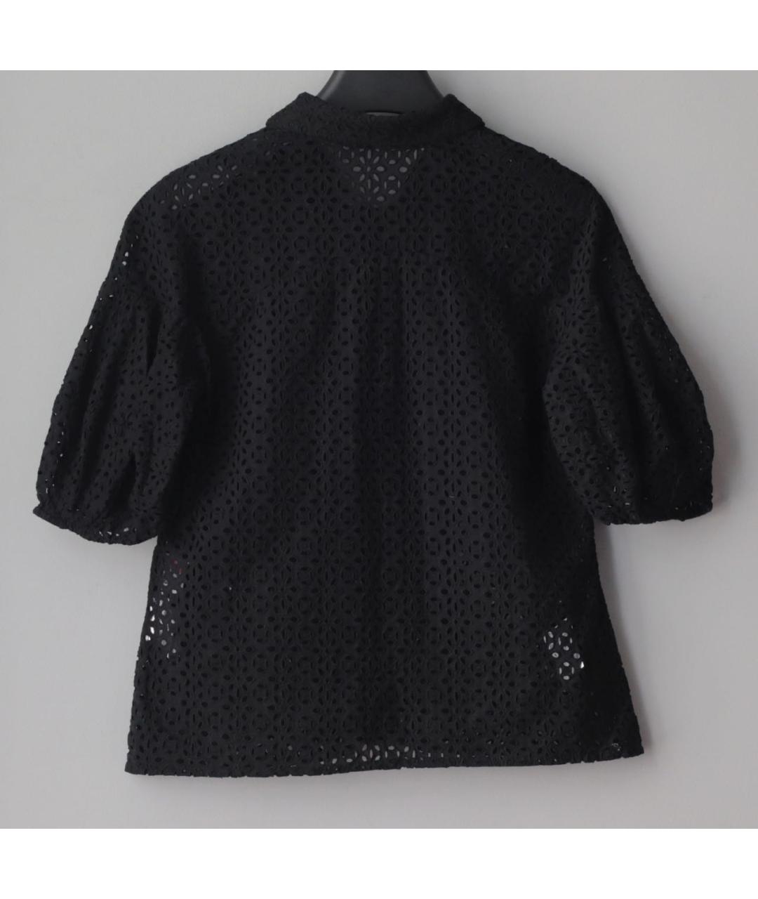 RED VALENTINO Черная хлопковая блузы, фото 2