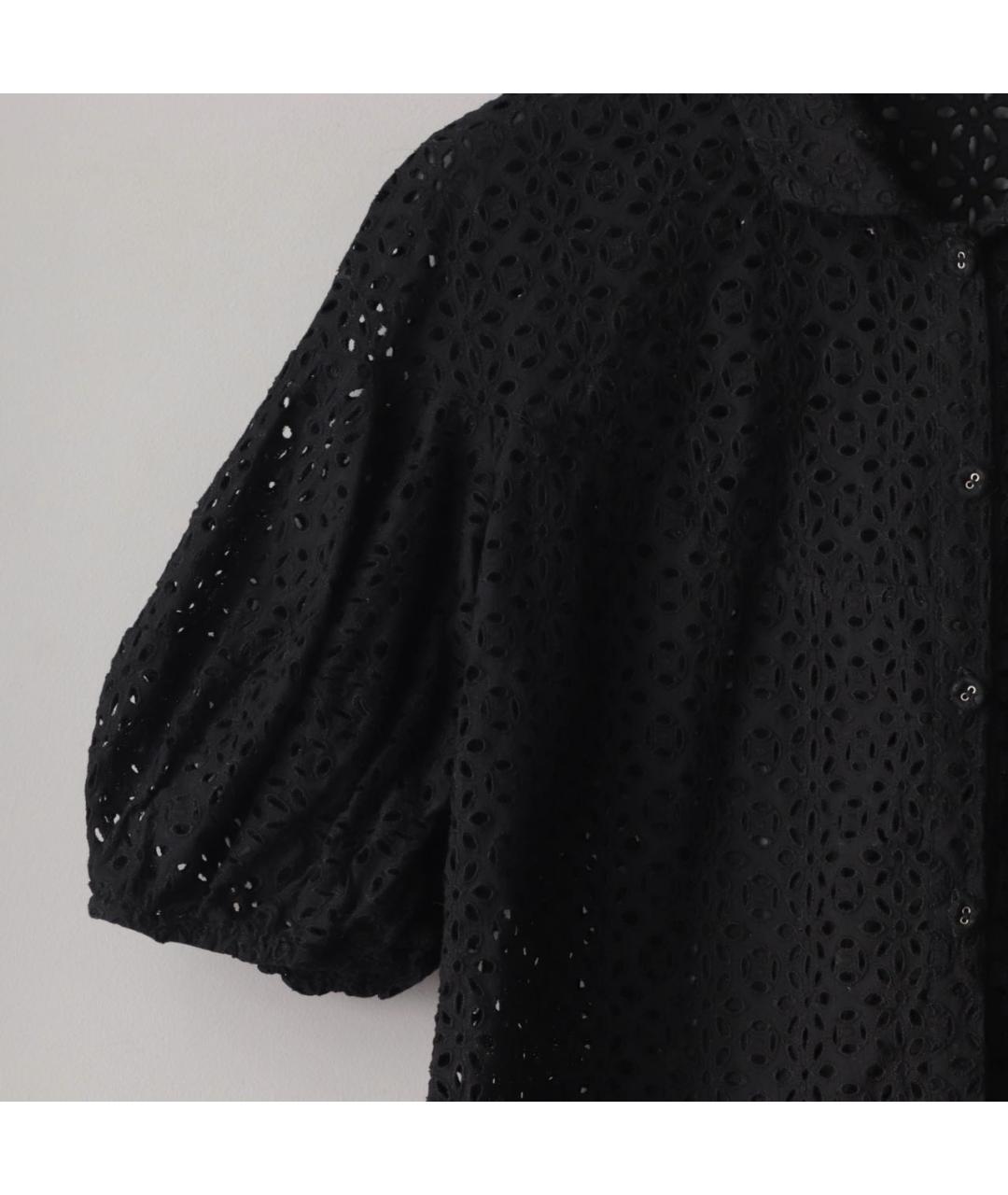 RED VALENTINO Черная хлопковая блузы, фото 5