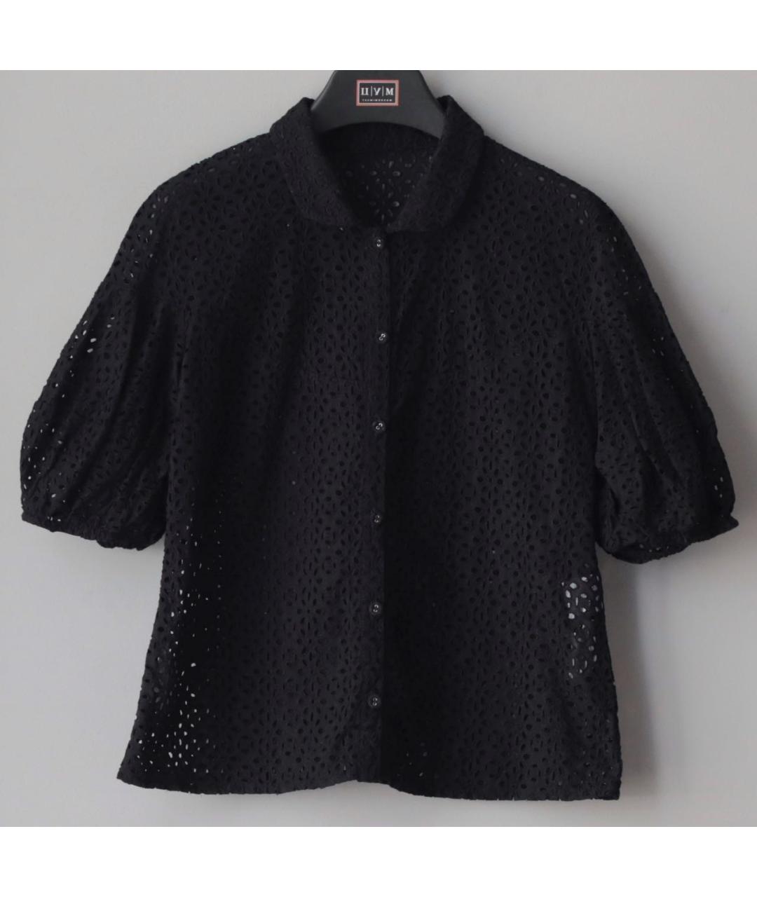 RED VALENTINO Черная хлопковая блузы, фото 7