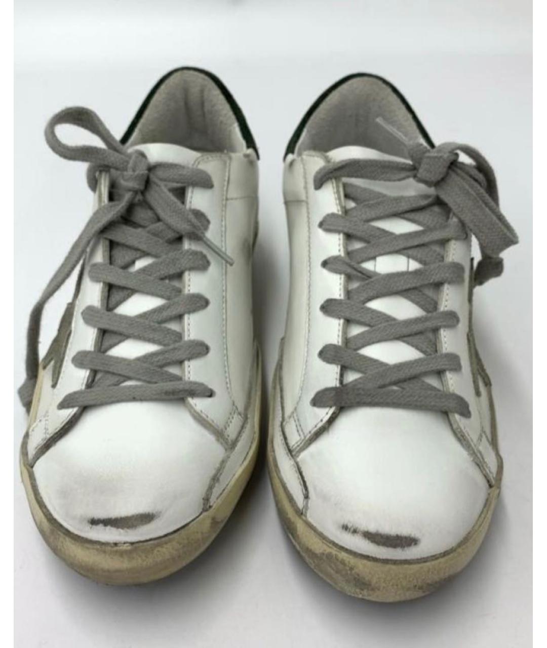 GOLDEN GOOSE DELUXE BRAND Белые кожаные кеды, фото 2