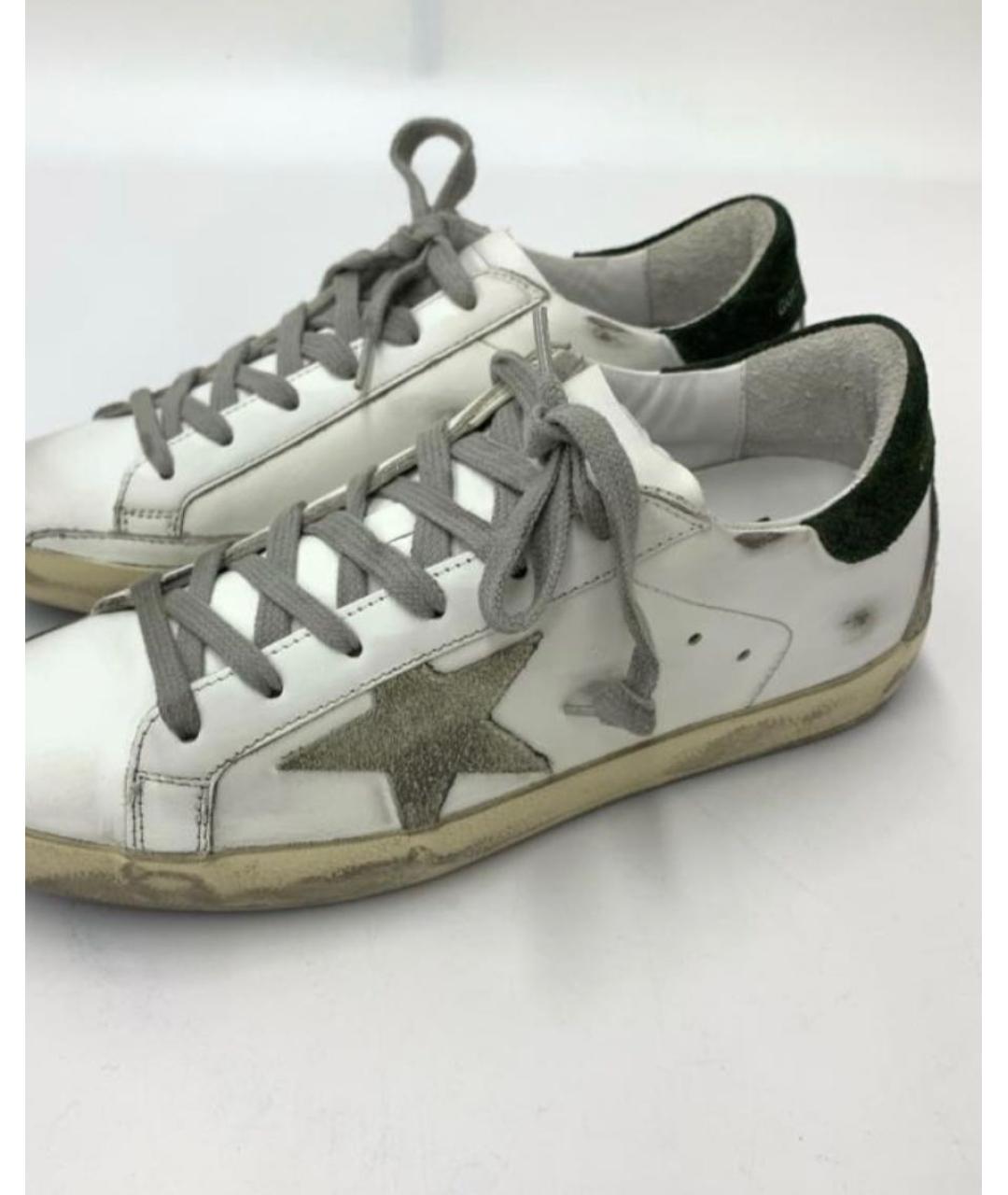 GOLDEN GOOSE DELUXE BRAND Белые кожаные кеды, фото 3